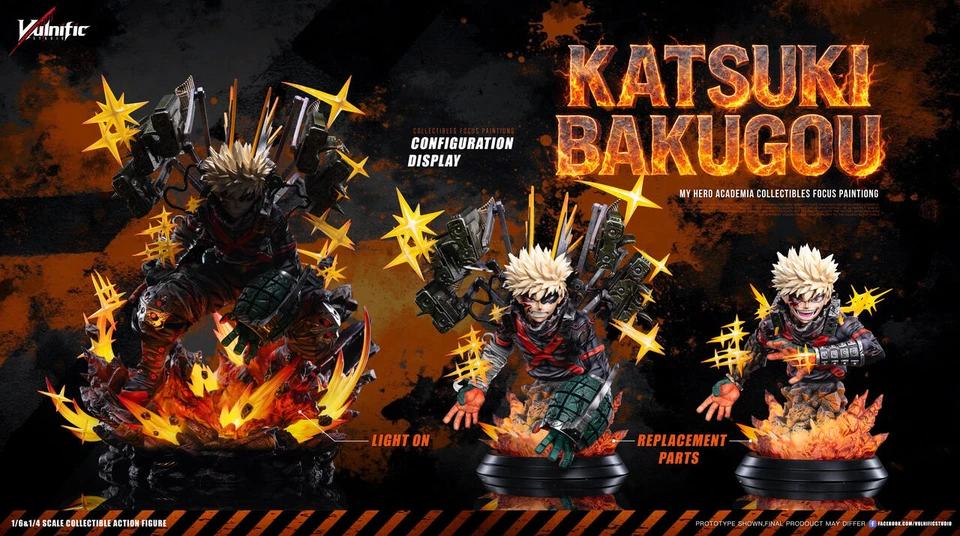 【Pre-sale】1/6 and 1/4 Scale Katsuki Bakugo-My Hero Academia-Vulnific Studio
