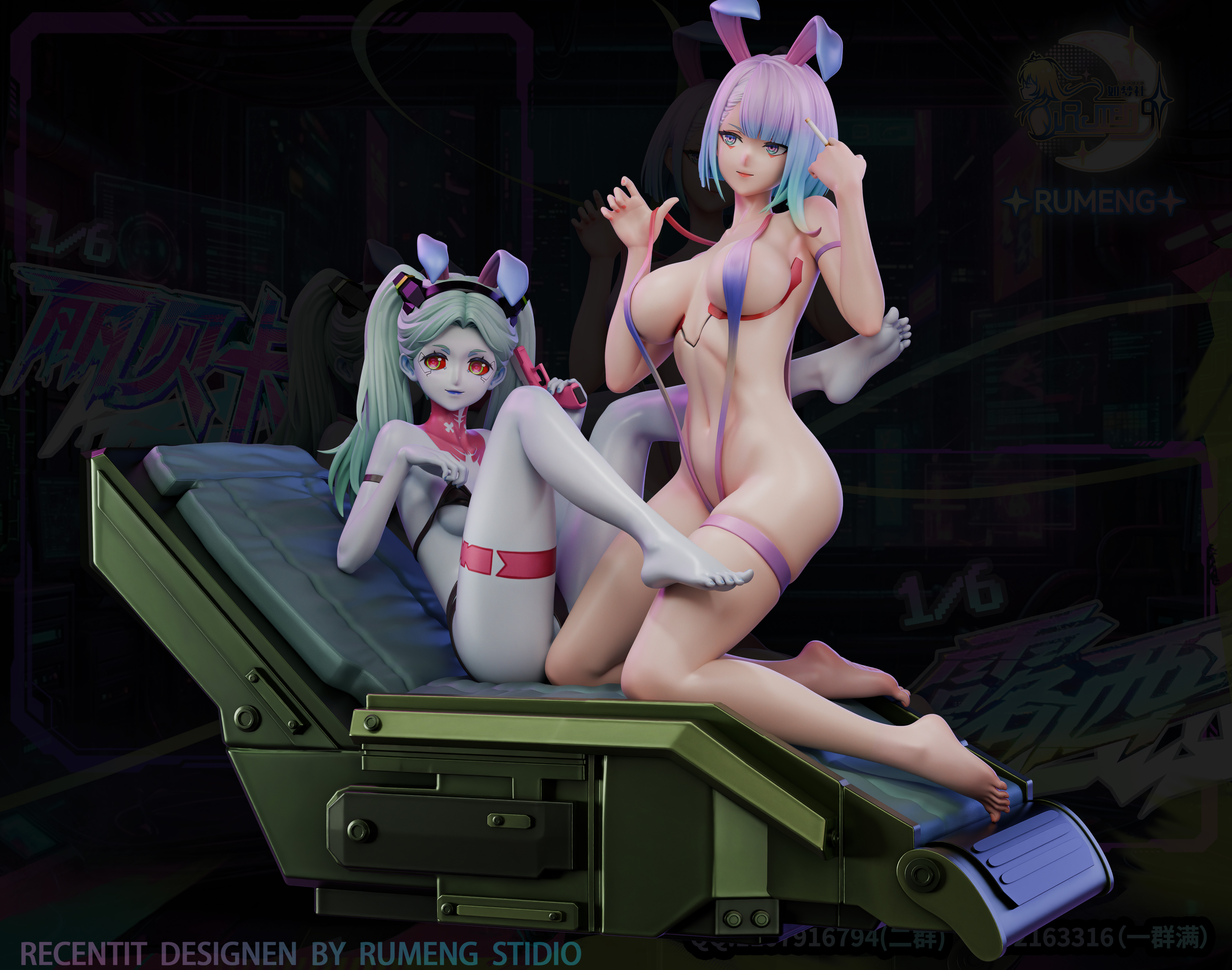 【Pre-sale】1/6 Scale Lucy and Rebecca-CYBERPUNK EDGERUNNERS-RuMeng Studio