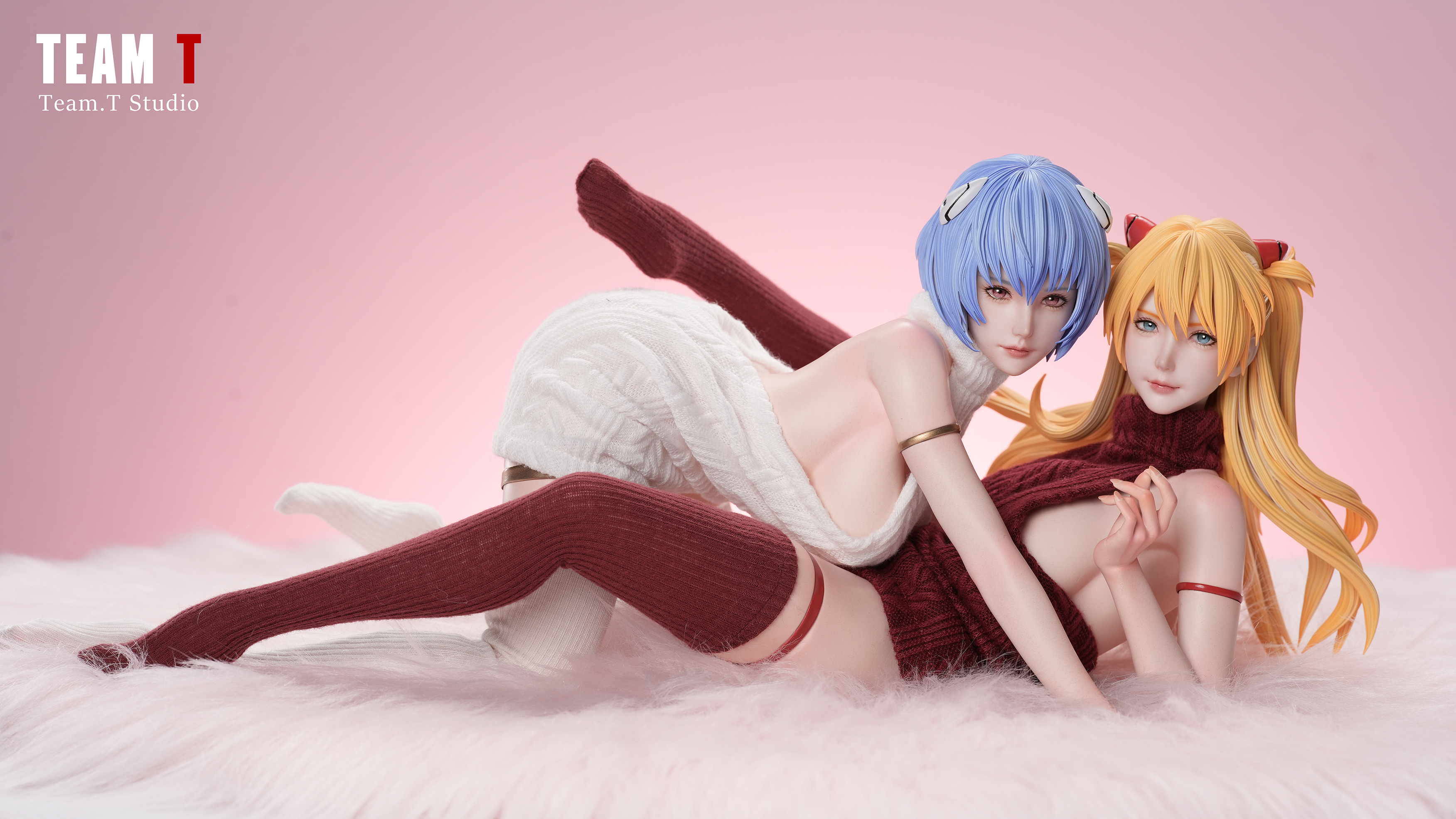 【Pre-sale】1/4 Scale Asuka and Ayanami Rei-TEAM-T Studio