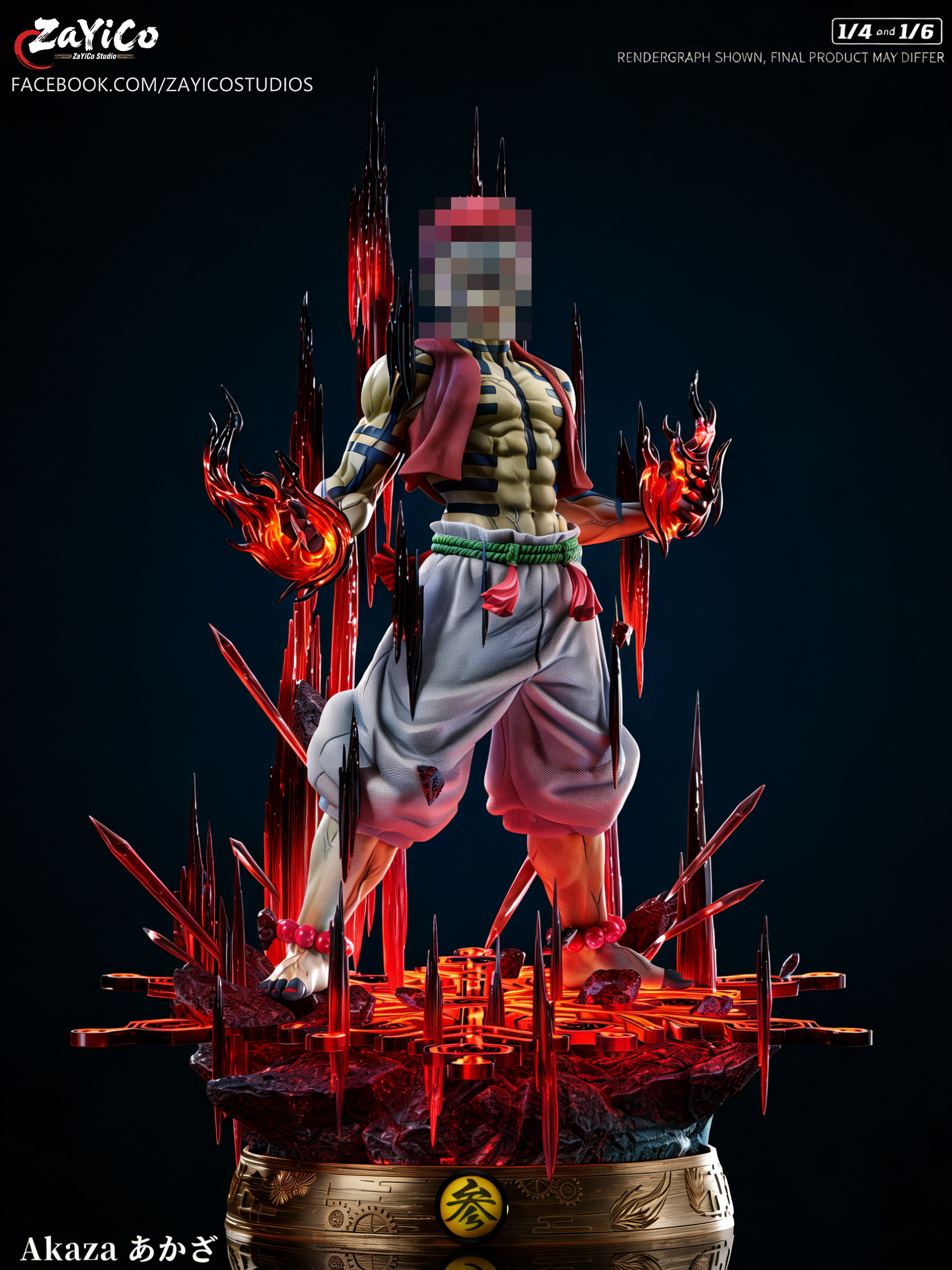 【Pre-sale】1/6 and 1/4 Scale Standing Akaza with LED-Zayico Studio