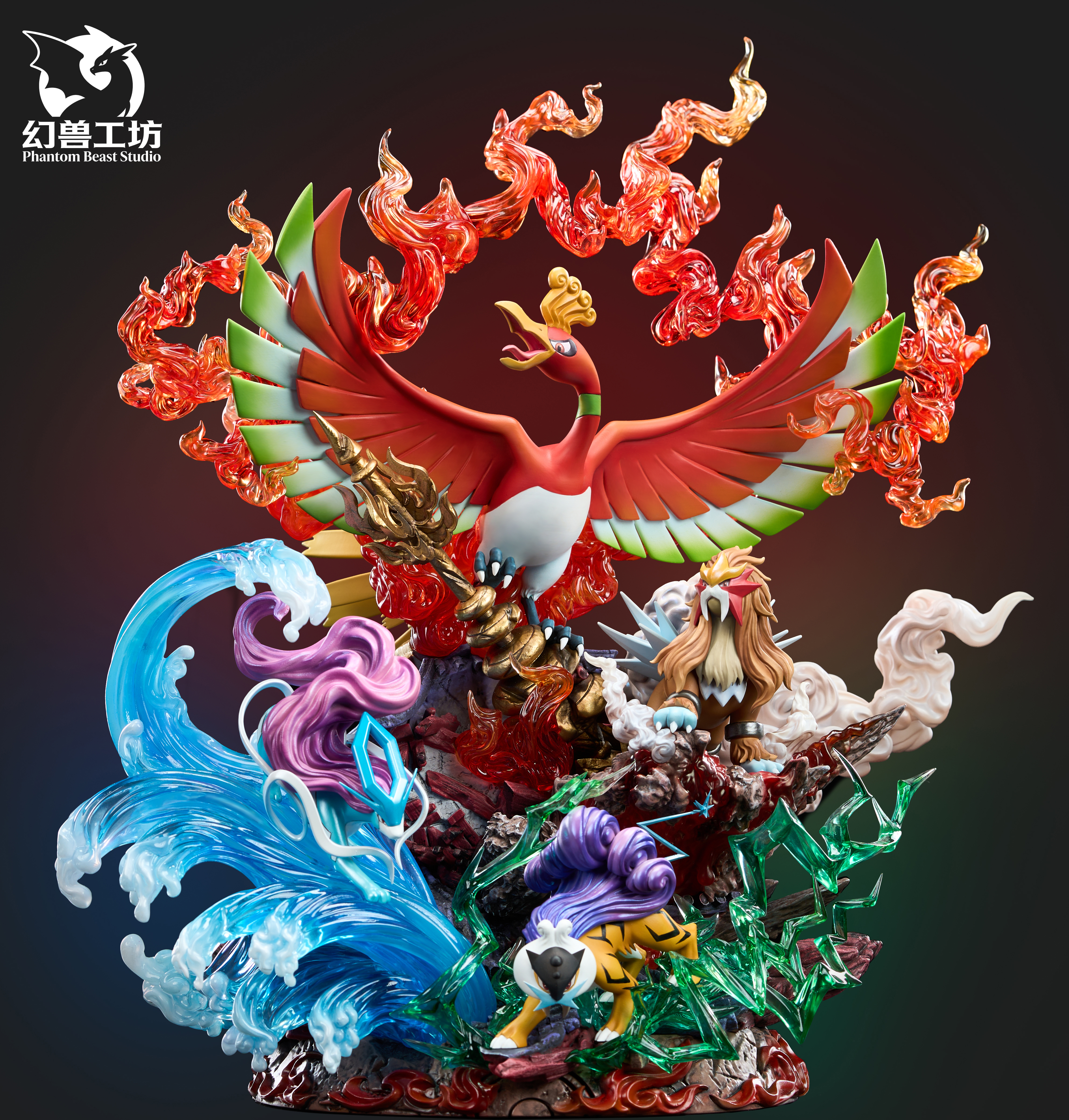 【Pre-sale】Ho-Oh and Legendary beasts with LED-Phantom Beast Studio