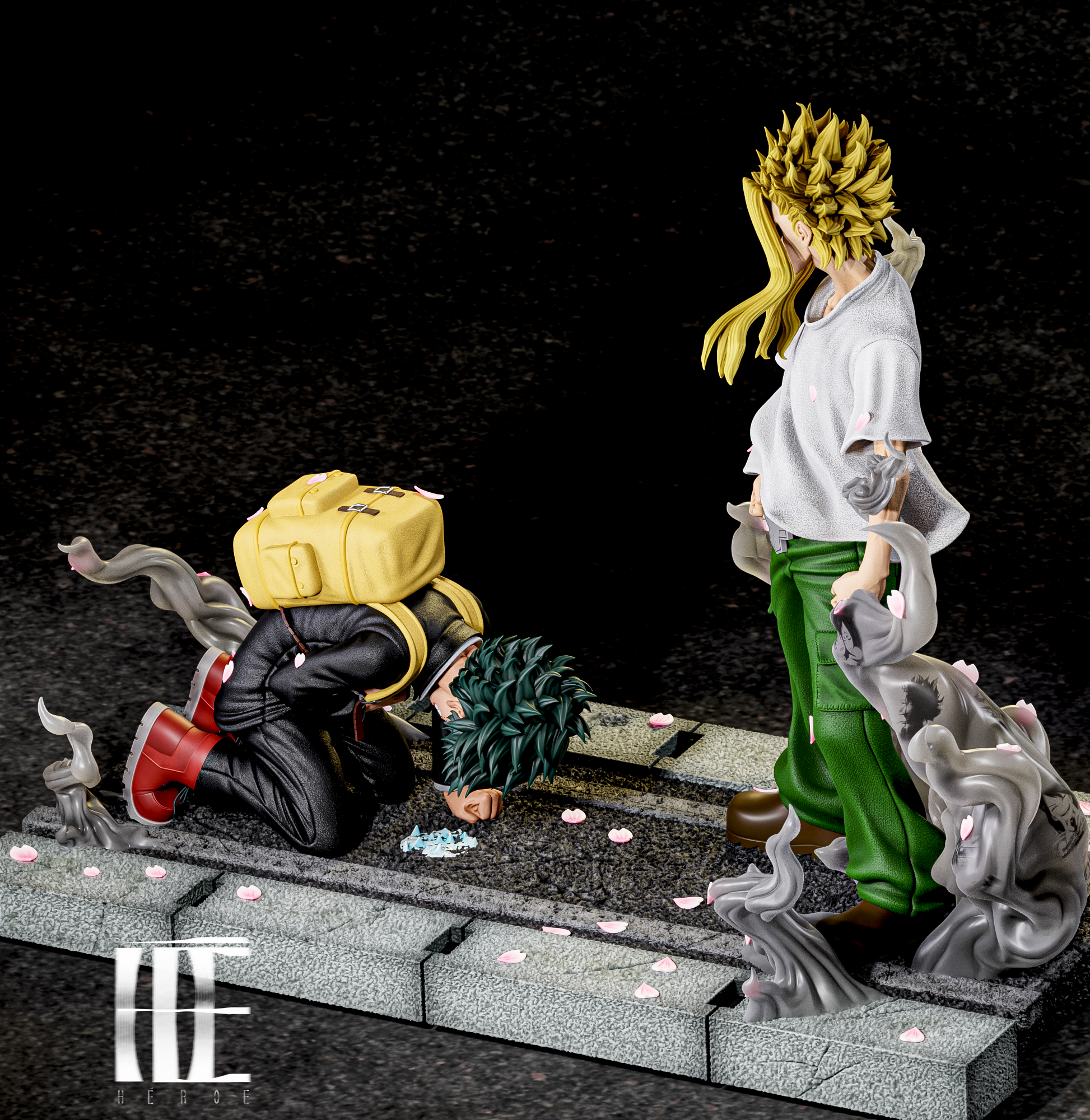 【Pre-sale】1/4 Scale Where the Story Begins All Might and Deku-My Hero Academia-Héroe Collectibles Studio