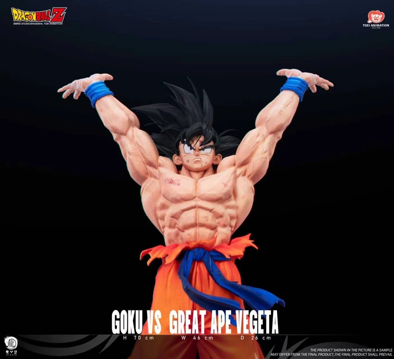 【Pre-sale】1/6 Scale Goku vs Great Ape Vegeta with LED Licensed-RYU Studio