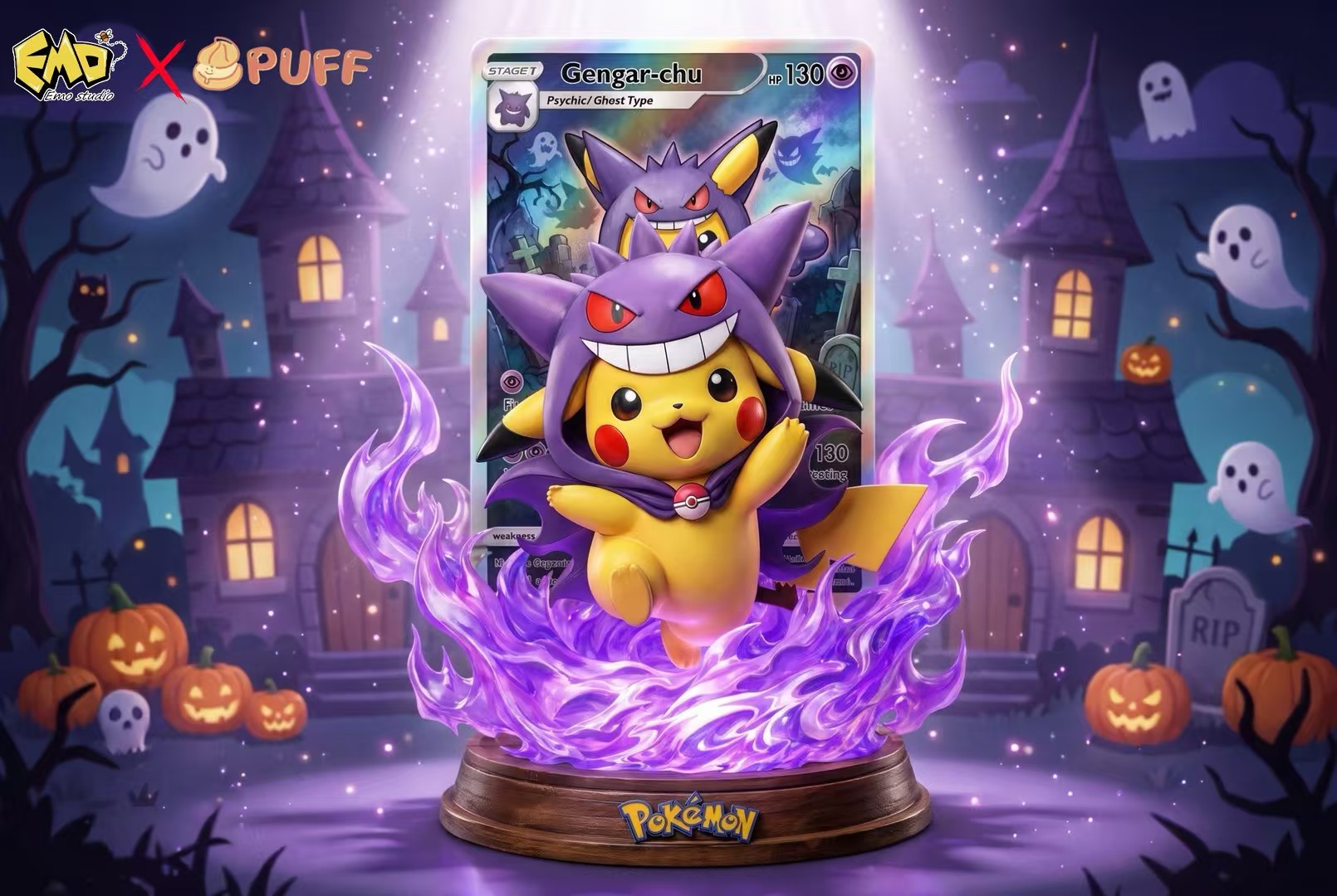 【Pre-sale】Gengar Pikachu-Emo X Puff Studio