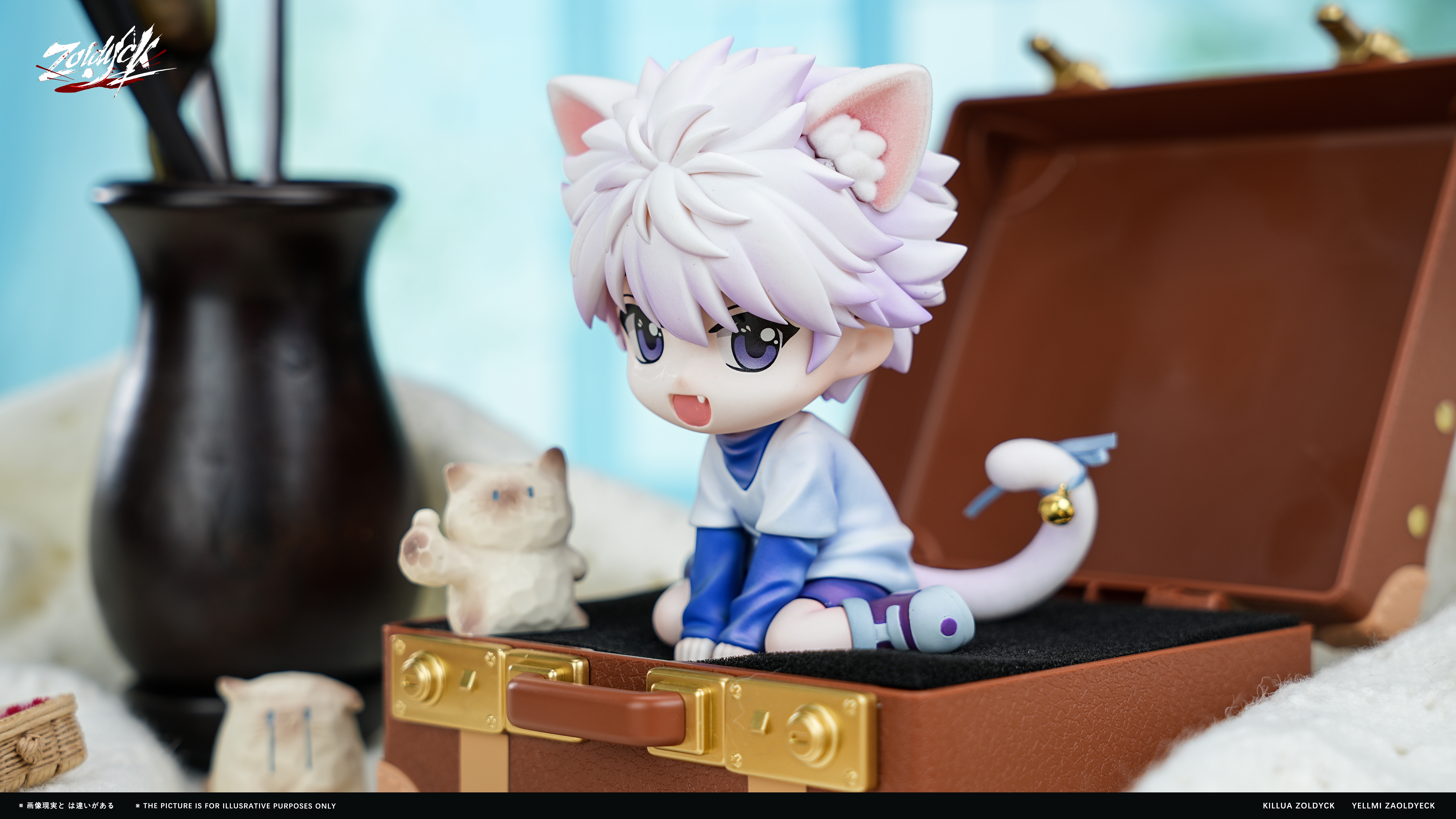 【Pre-sale】Q Version Cat Killua and Yellmi-Hunter X Hunter-Zoldyck (ZDK) Studio