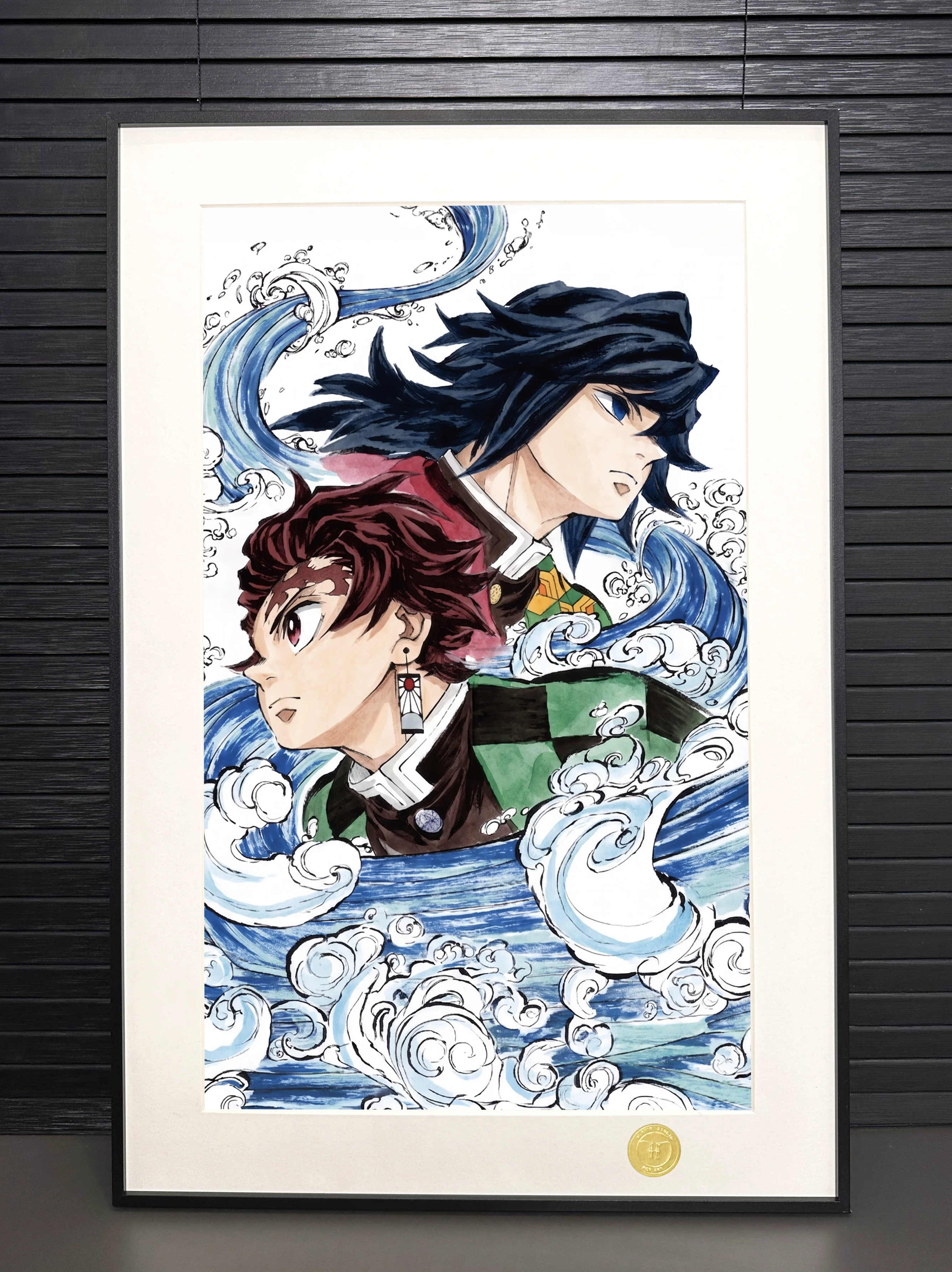 【Pre-sale】Decorative Painting of Tomioka Giyuu and Kamado Tanjiro-H2 Studio