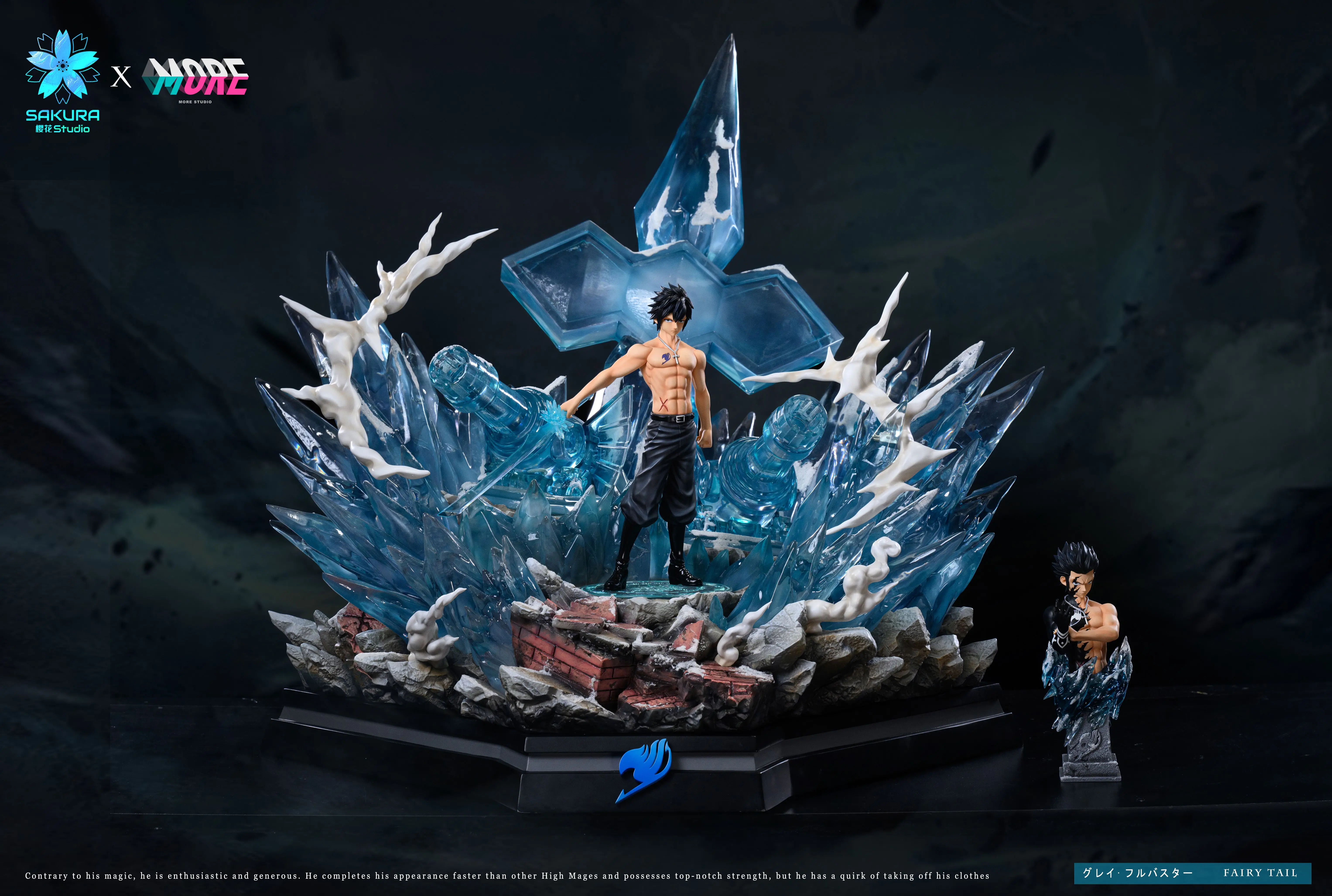 【Pre-sale】1/6 Scale Gray Fullbuster with LED-FAIRY TAIL-Sakura Studio × More Studio
