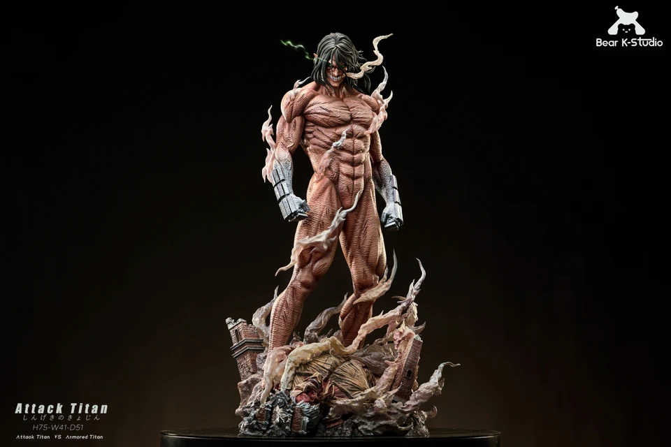 【Pre-sale】Eren Titan vs Armored Titan-Attack on Titan-BK Studio
