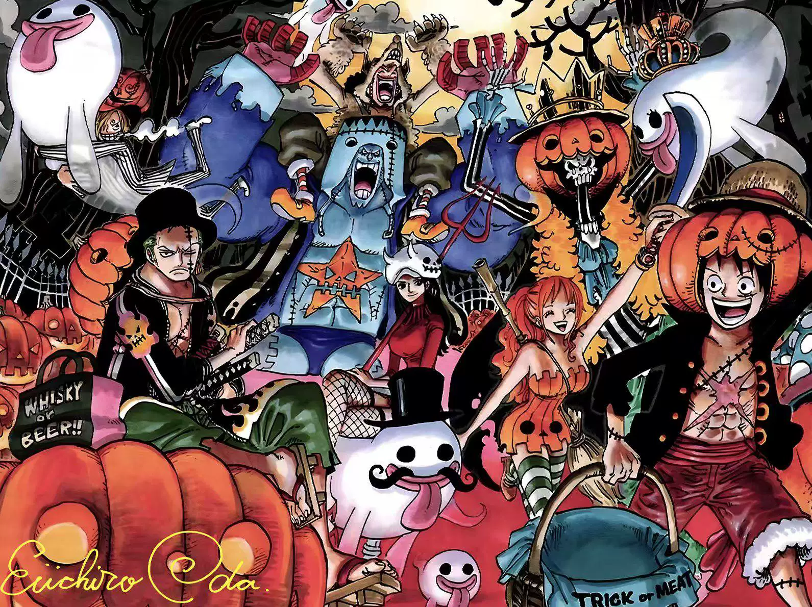 【Pre-sale】Decorative Painting of Halloween The Straw Hats-One Piece-H2 Studio