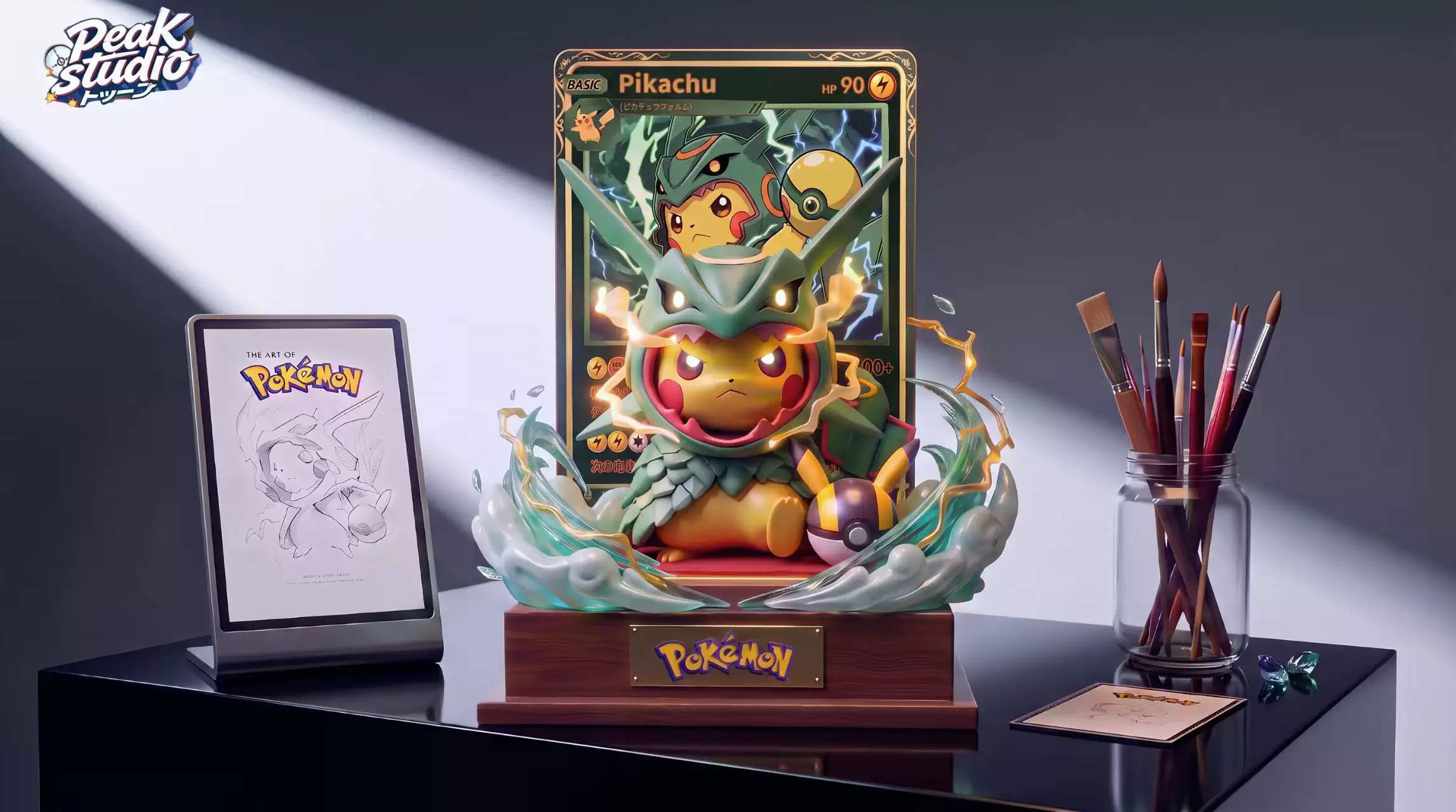 【Pre-sale】1/6 Scale Rayquaza Pikachu-Pokemon-Peak Studio