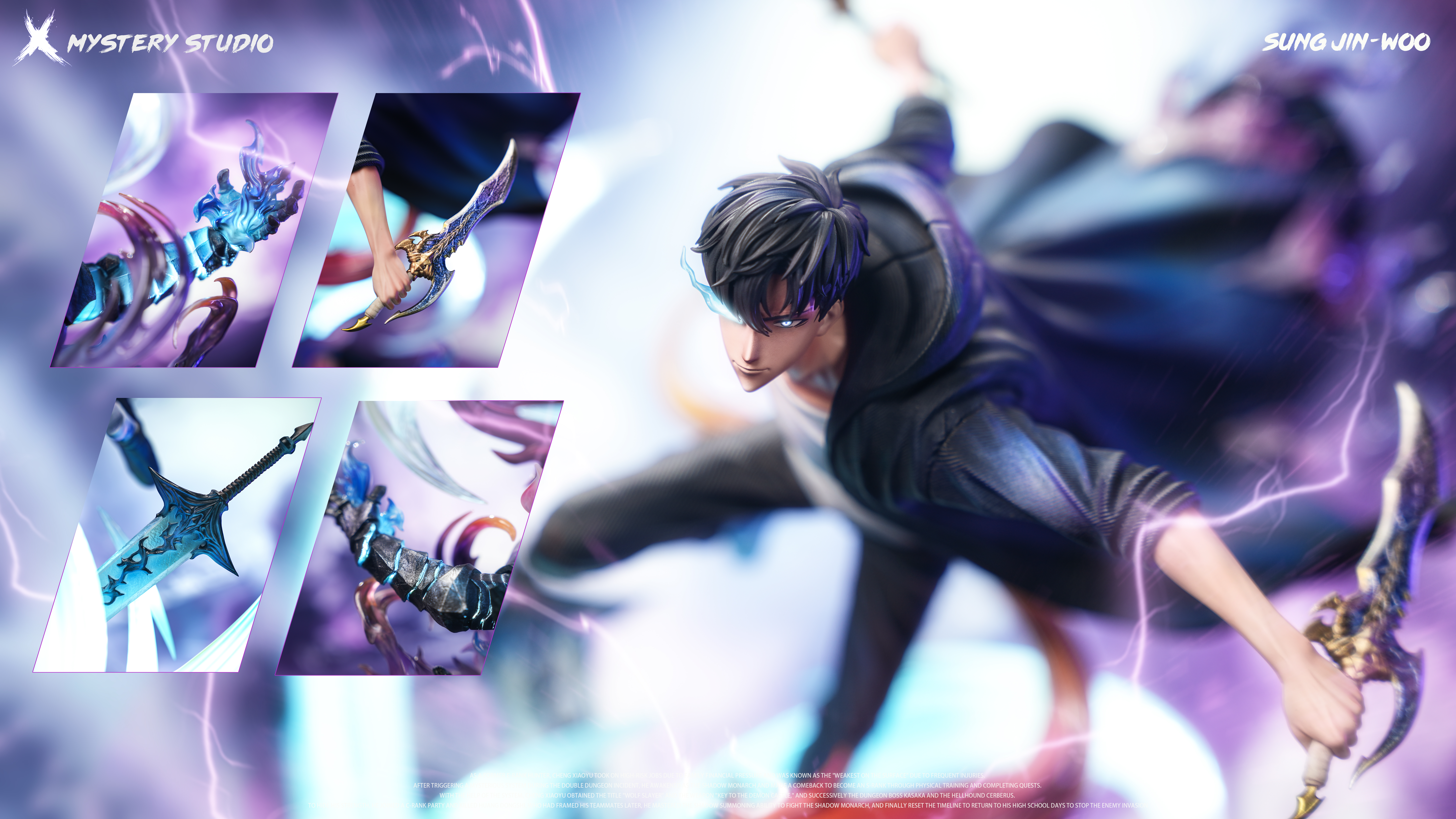 【Pre-sale】1/6 Scale Sung Jin Woo with LED-Solo Leveling-Mystery Studio