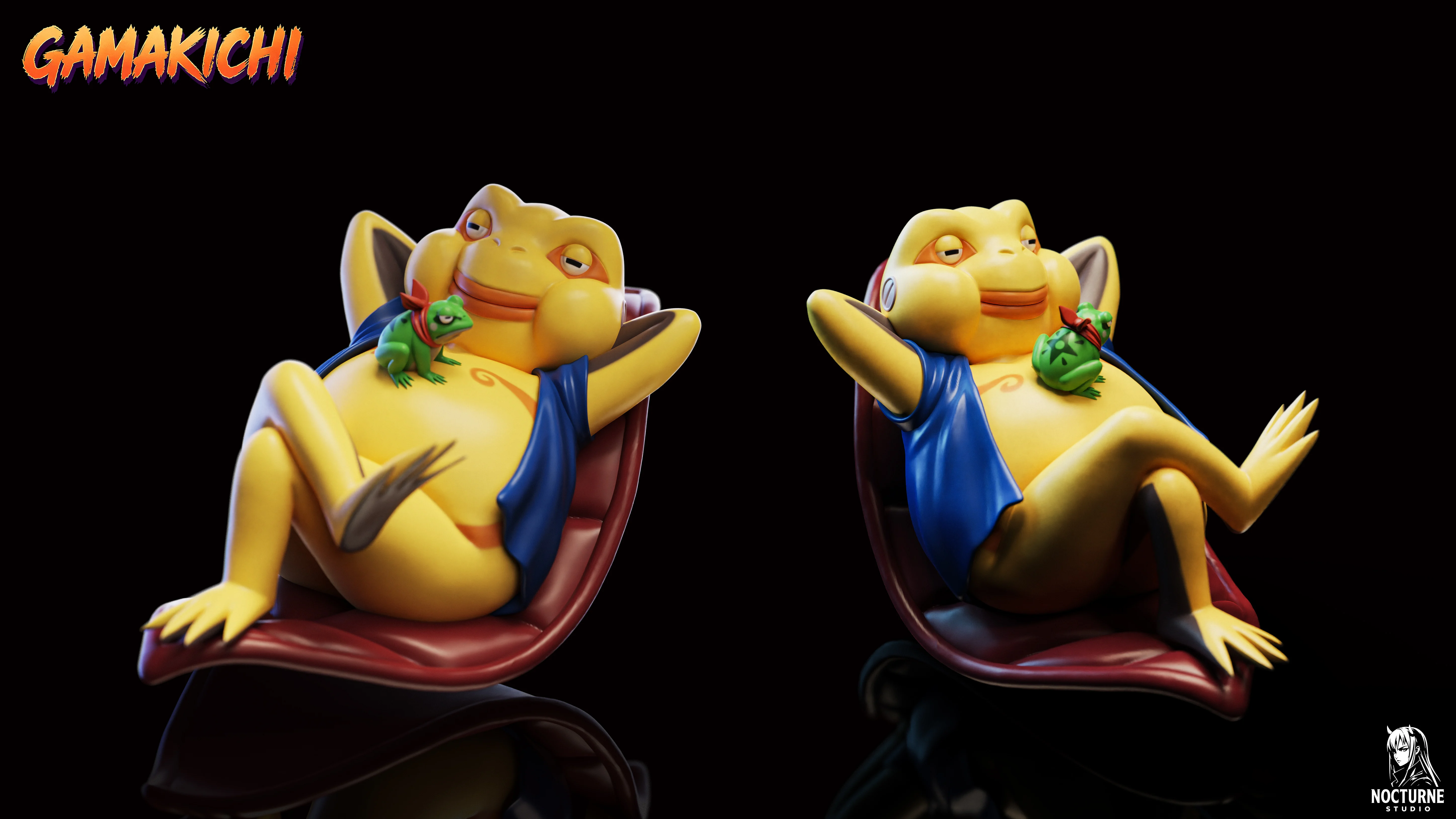 【Pre-sale】1/7 Scale Naruto and Gamakichi-Naruto-Nocturne Studio x ICE Studio