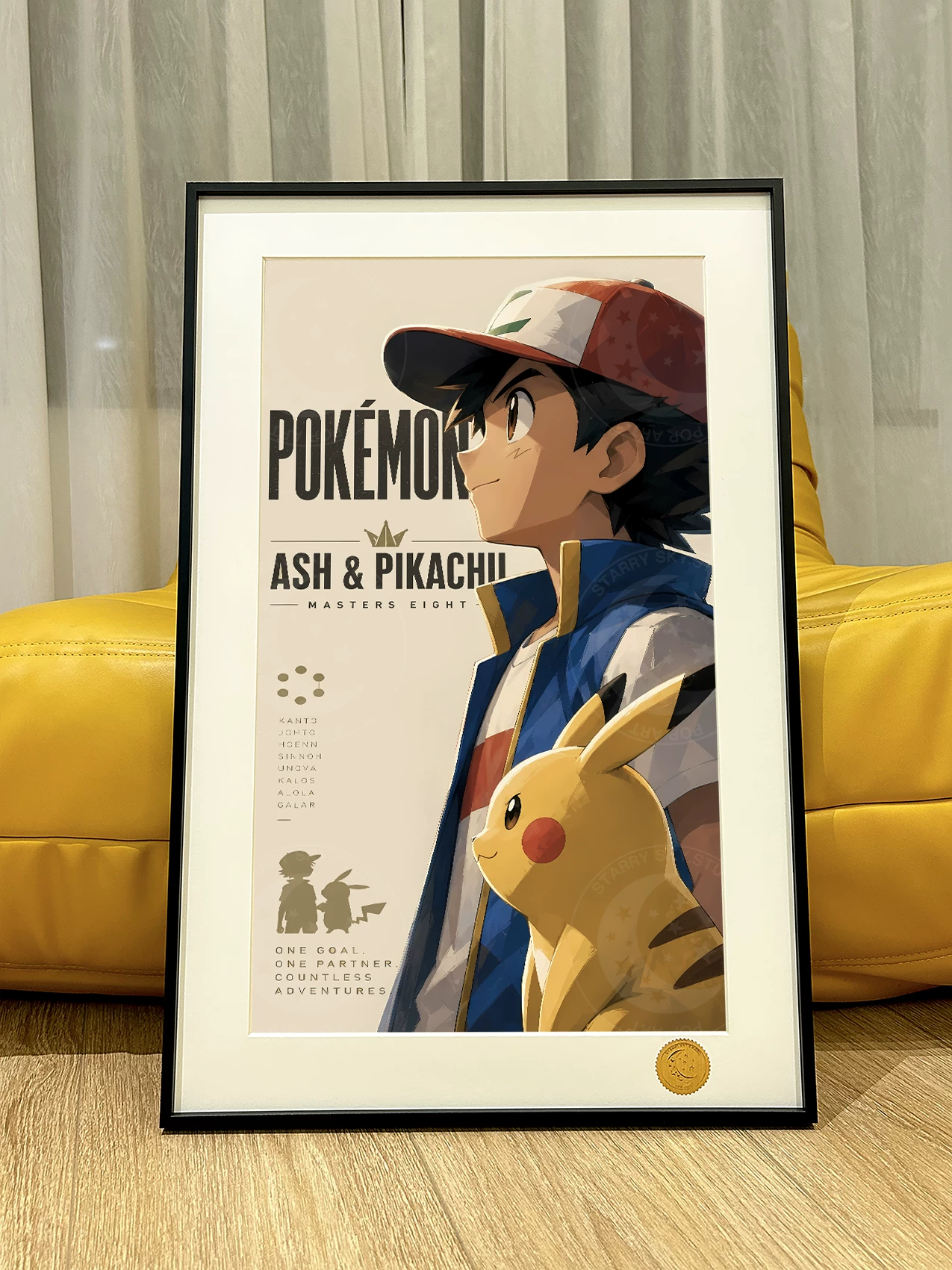 【Pre-sale】Decorative Painting of Ash and Pikachu-XingKong Studio