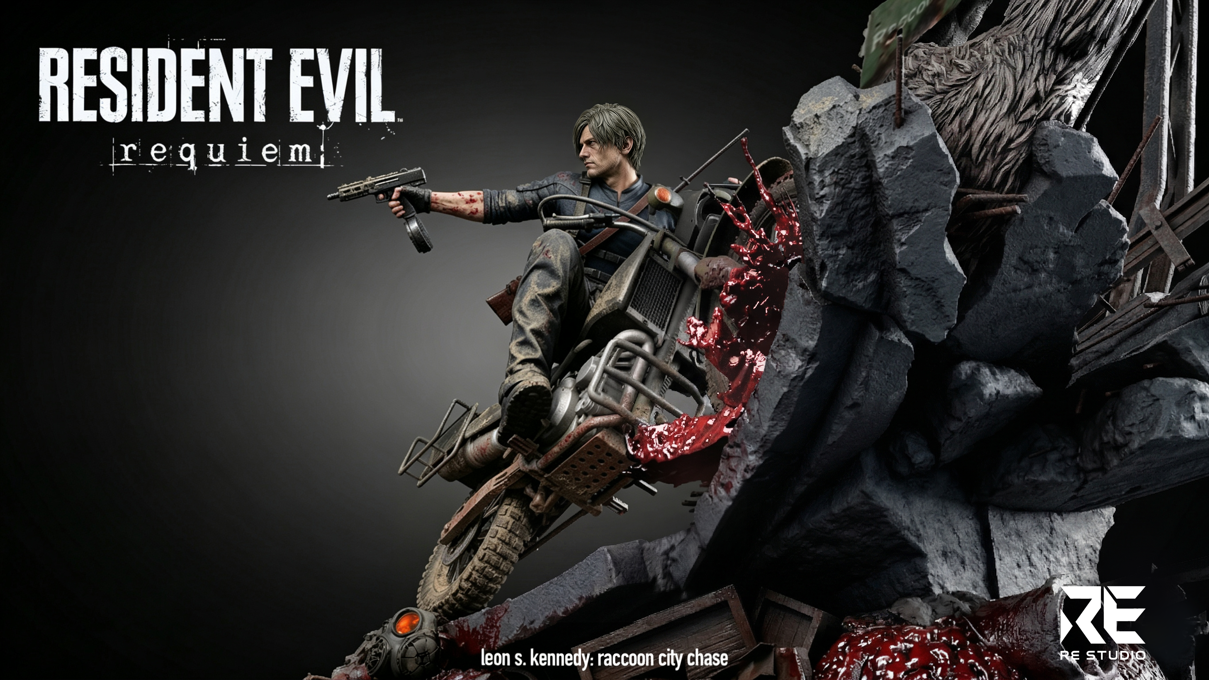 【Pre-sale】1/6 and 1/4 Scale Leon S. Kennedy: Raccoon City Chase-RE Studio