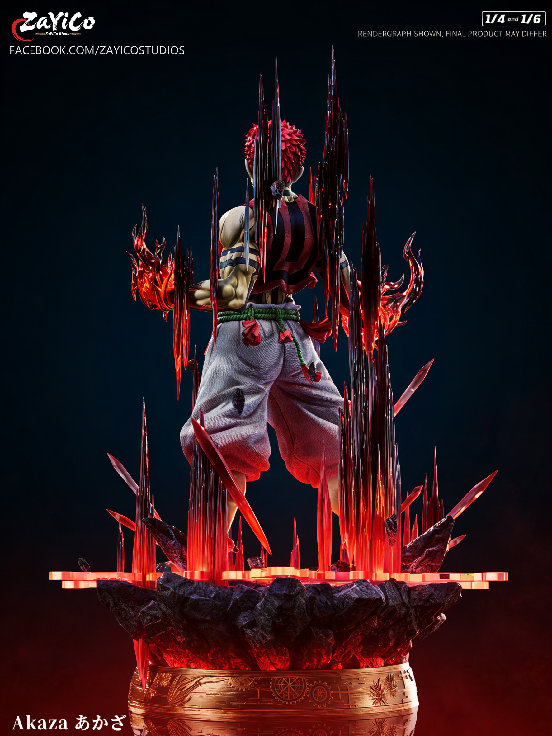 【Pre-sale】1/6 and 1/4 Scale Standing Akaza with LED-Zayico Studio