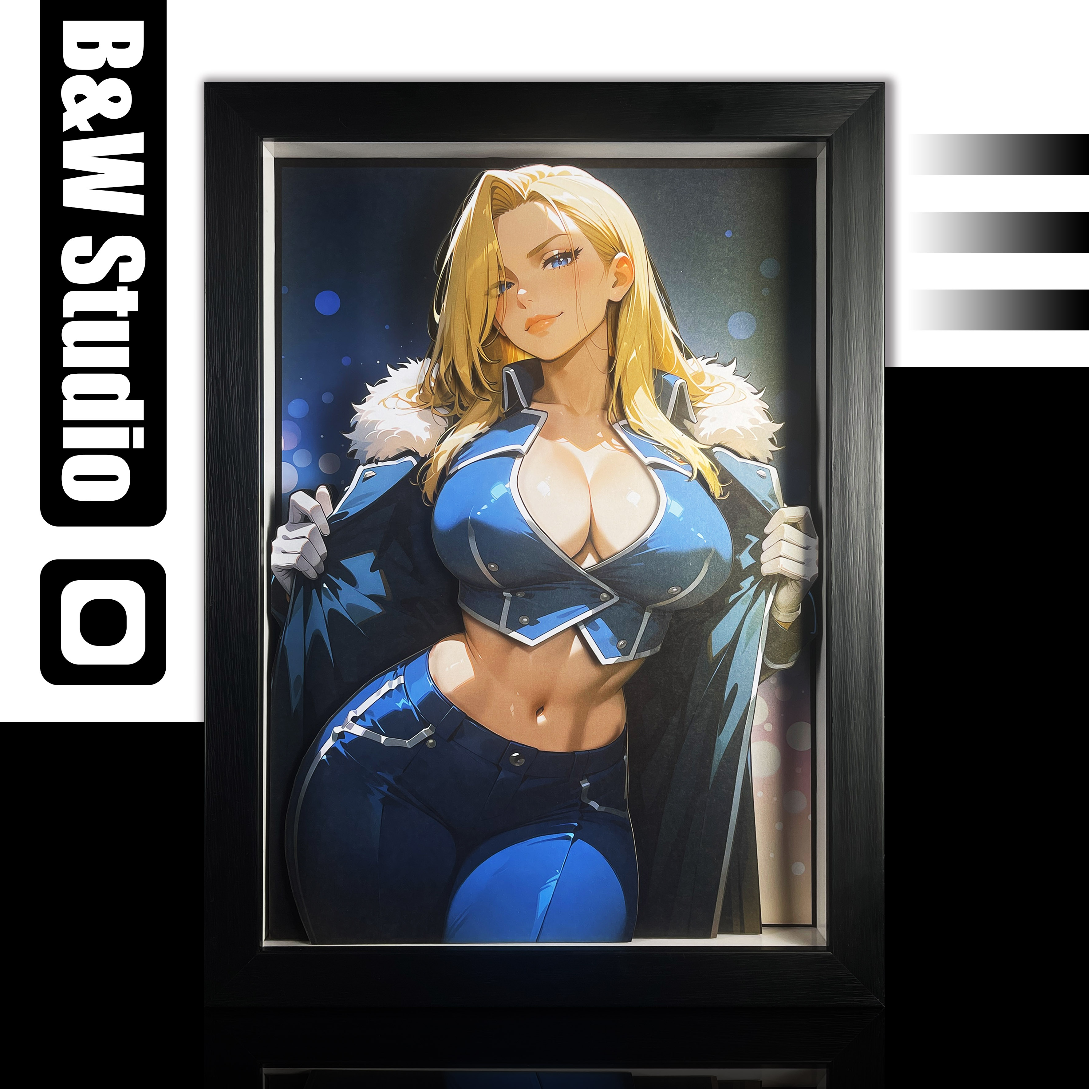 【Pre-sale】Decorative Painting of Olivier Mira Armstrong-Black and White Studio