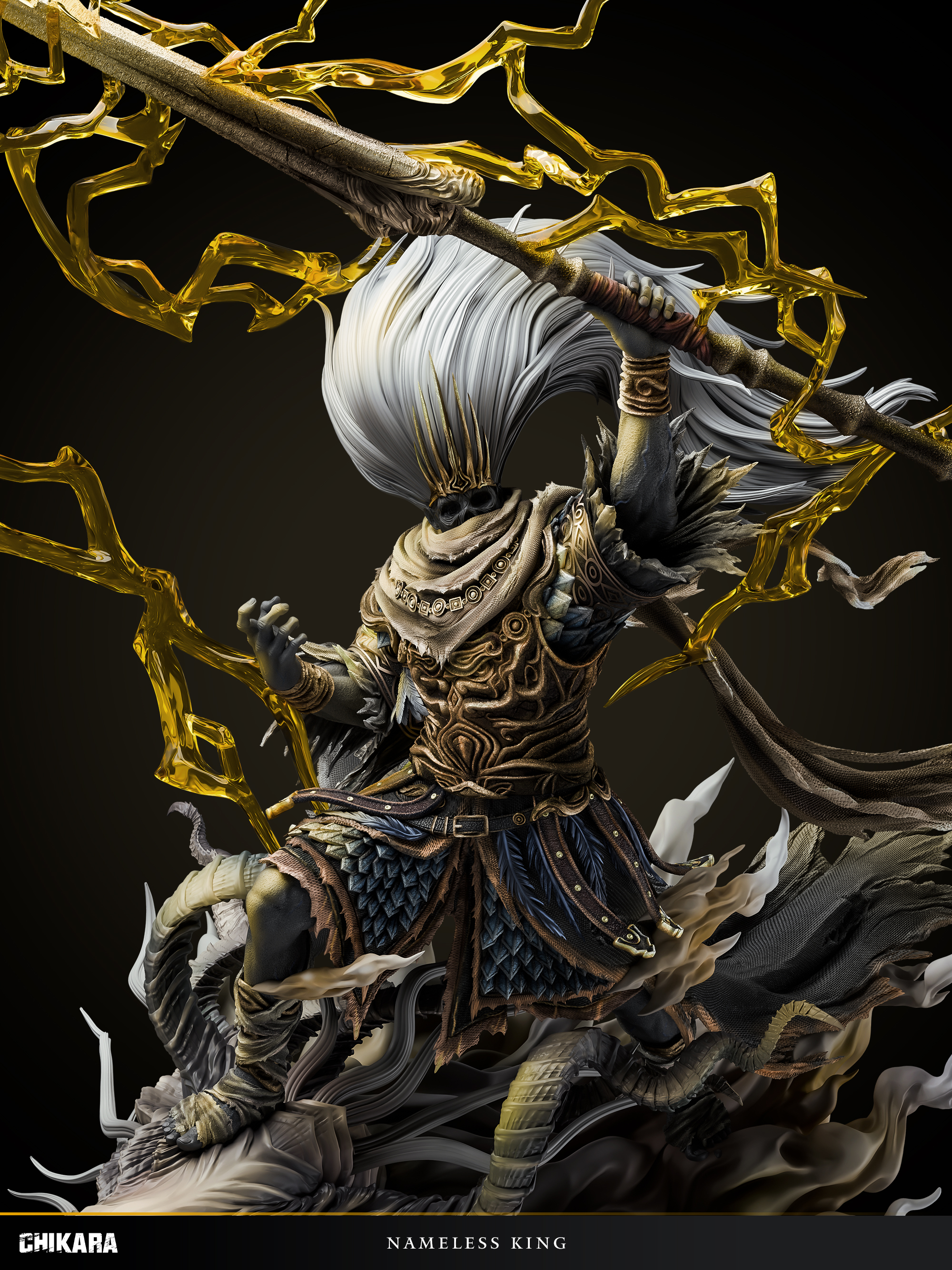 【Pre-sale】1/4 Scale Nameless King with LED-Dark Souls 3-CHIKARA Studio