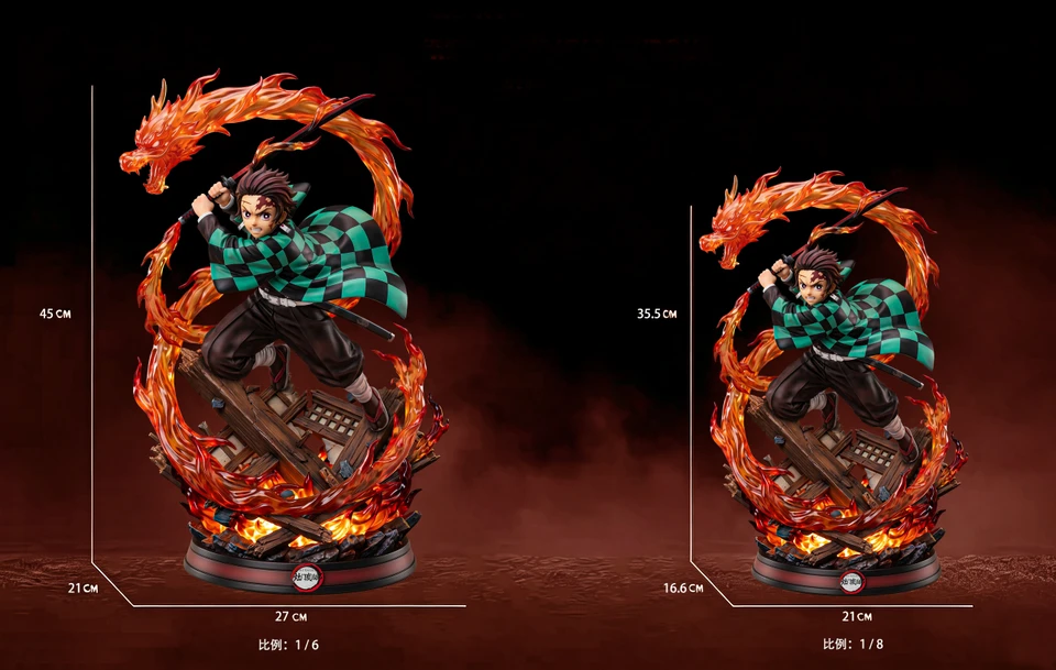 【Pre-sale】1/8 and 1/6 Scale Tanjiro Kamado with LED-Demon Slayer-YingShi Studio