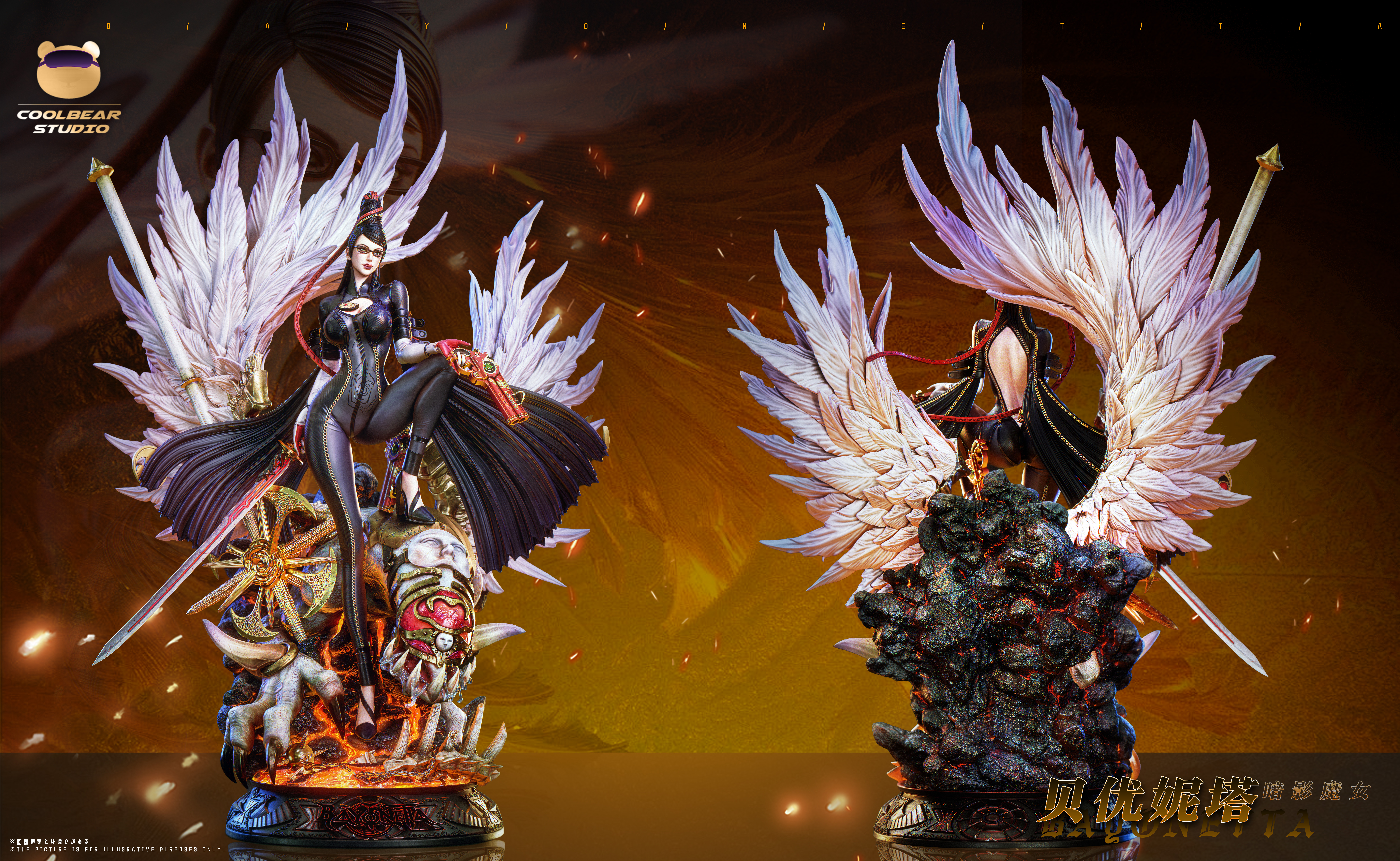 【Pre-sale】1/6 and 1/4 Scale Bayonetta-Coolbear Studio