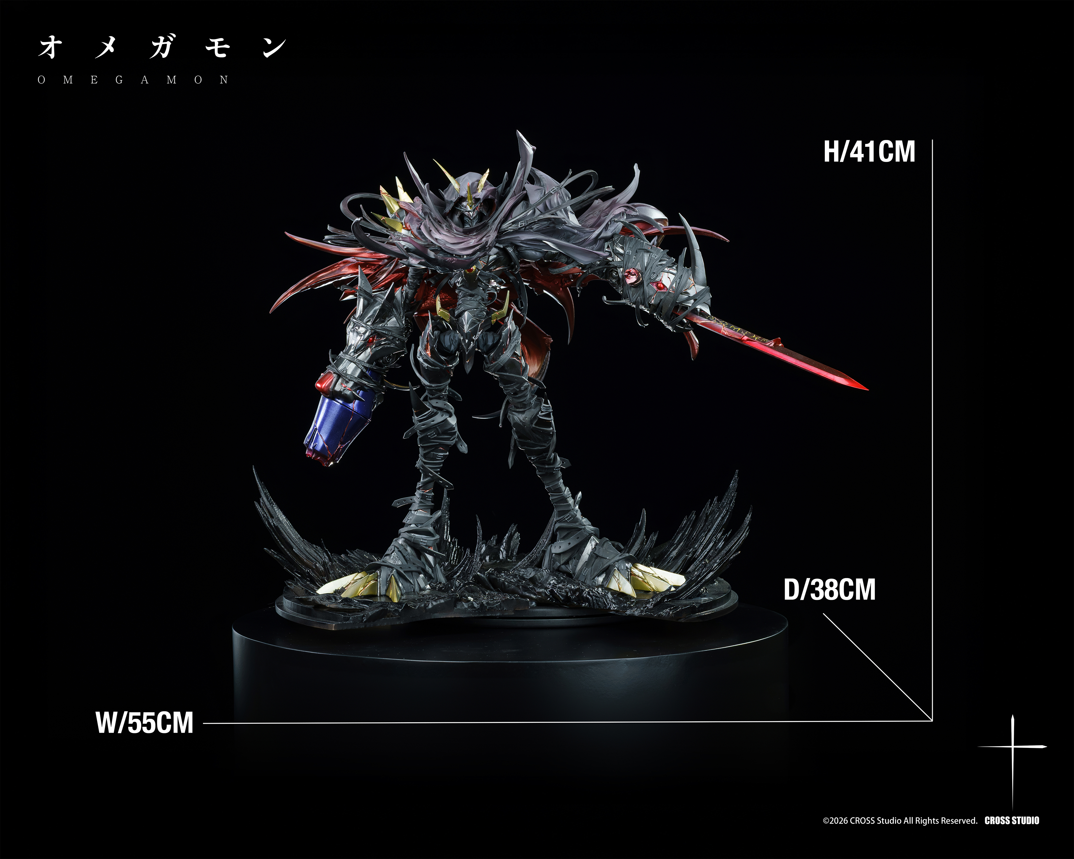 【Pre-sale】Omegamon Zwart-Digimon Adventure-Cross Studio