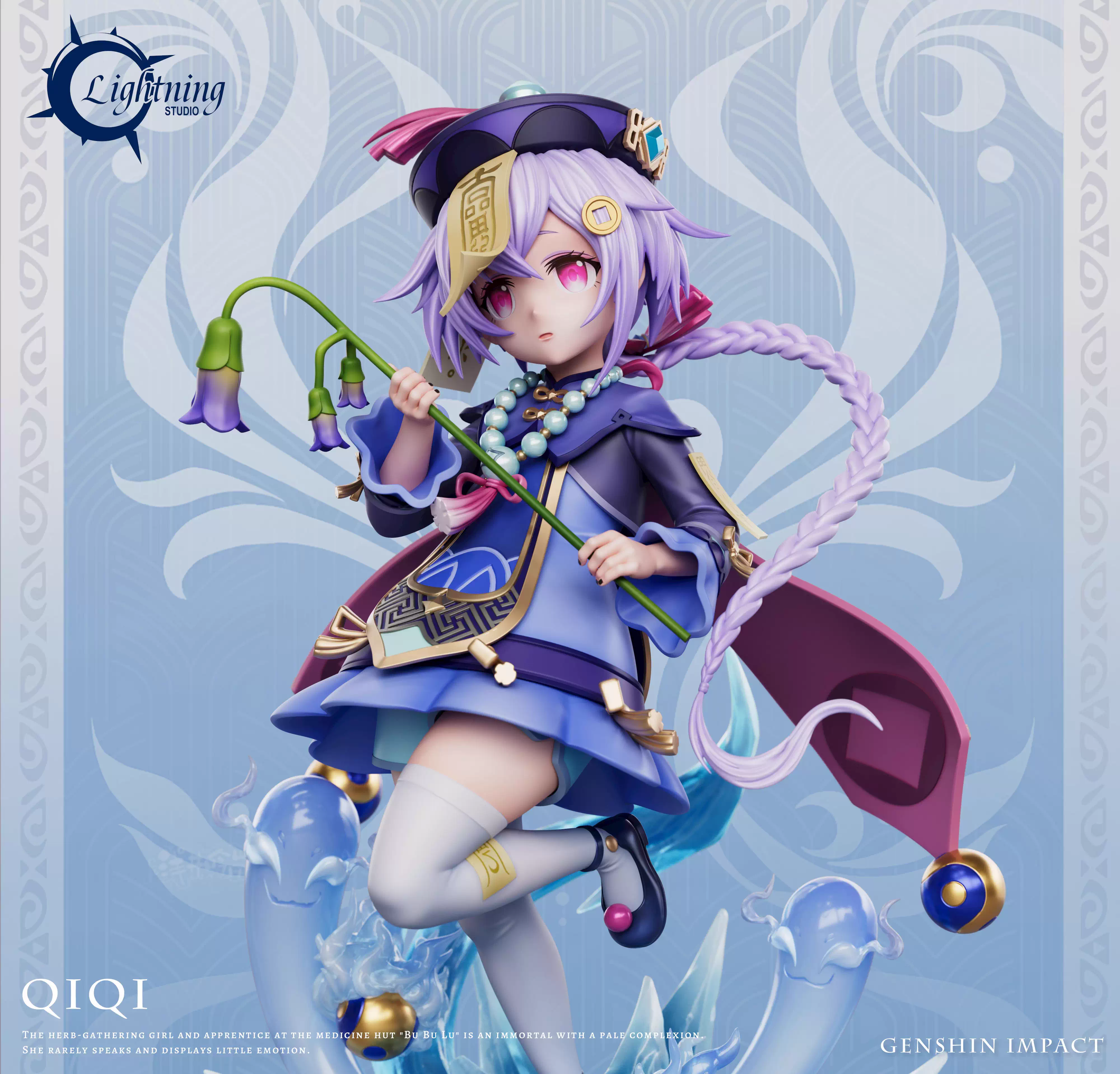 【Pre-sale】1/6 Scale Zombie Girl Qiqi with LED-Lightning Studio