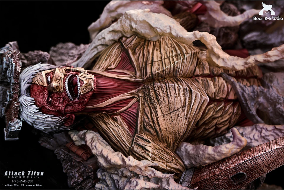 【Pre-sale】Eren Titan vs Armored Titan-Attack on Titan-BK Studio