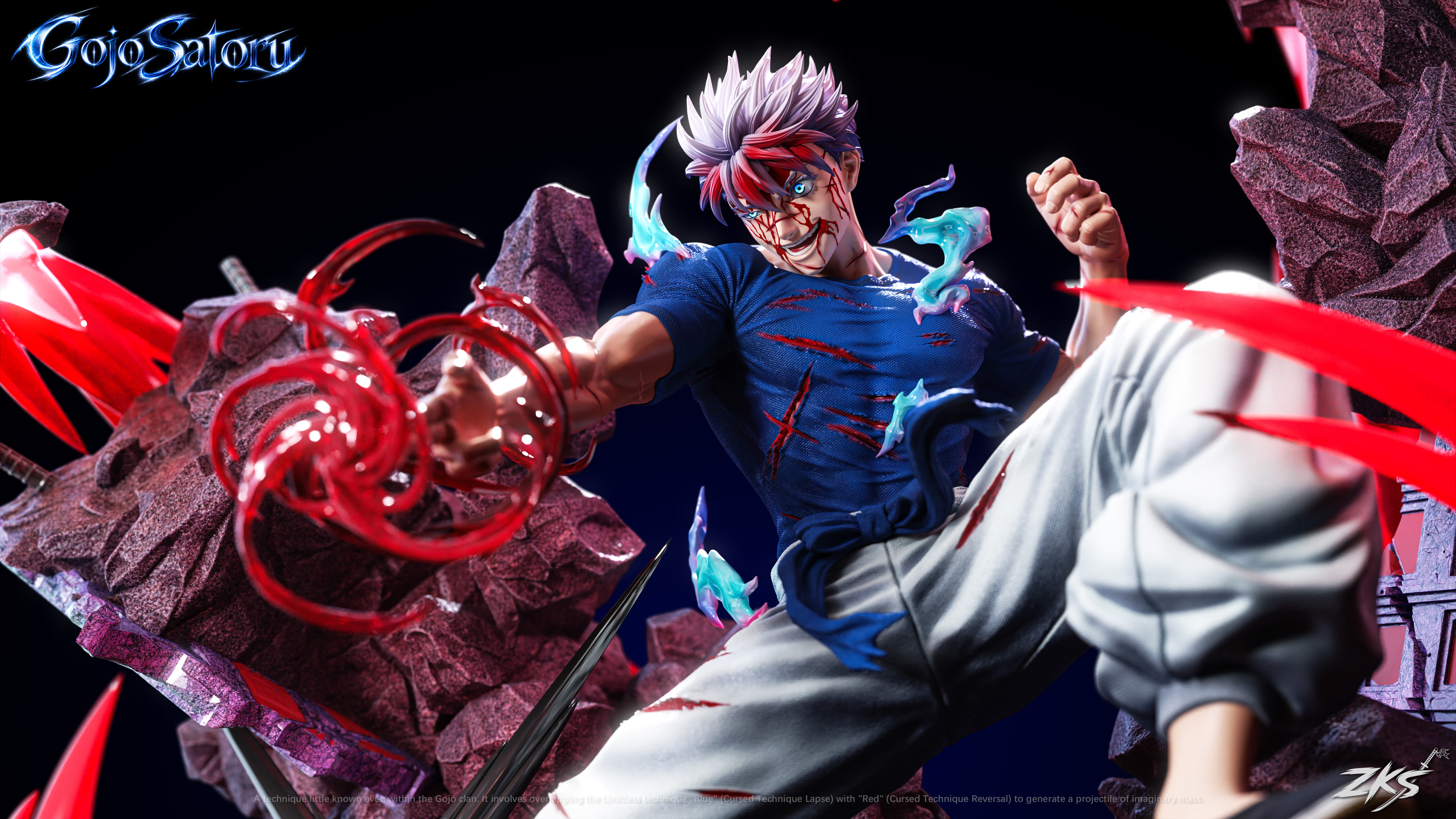 【Pre-sale】1/6 Scale Gojo Satoru with LED-Jujutsu Kaisen-Zenkai Studio