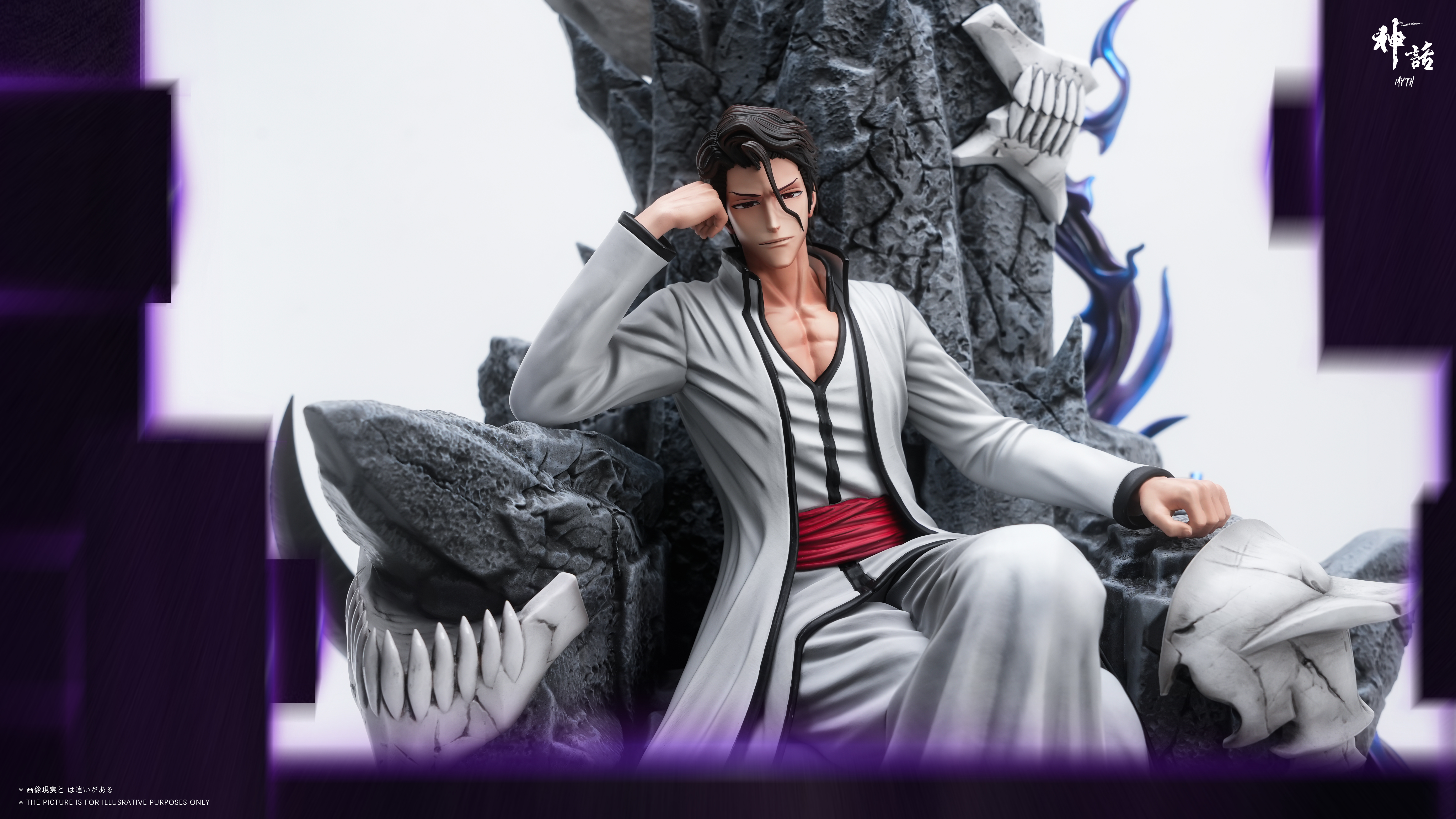 【Pre-sale】1/6 Scale Throne Sosuke Aizen with LED-Myth Studio