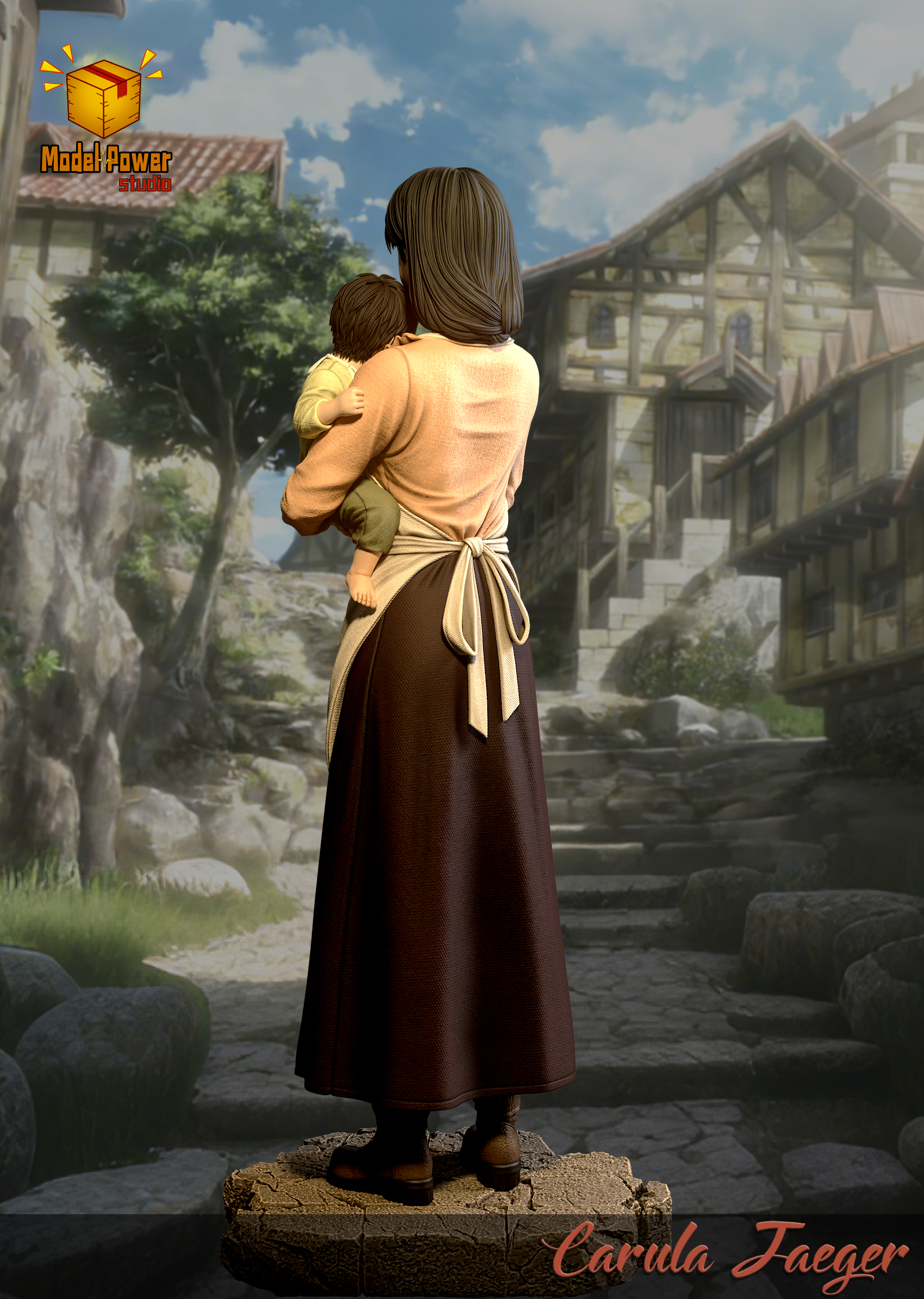 【Pre-sale】Carla Jeager and Eren Jeager-Model Power Studio