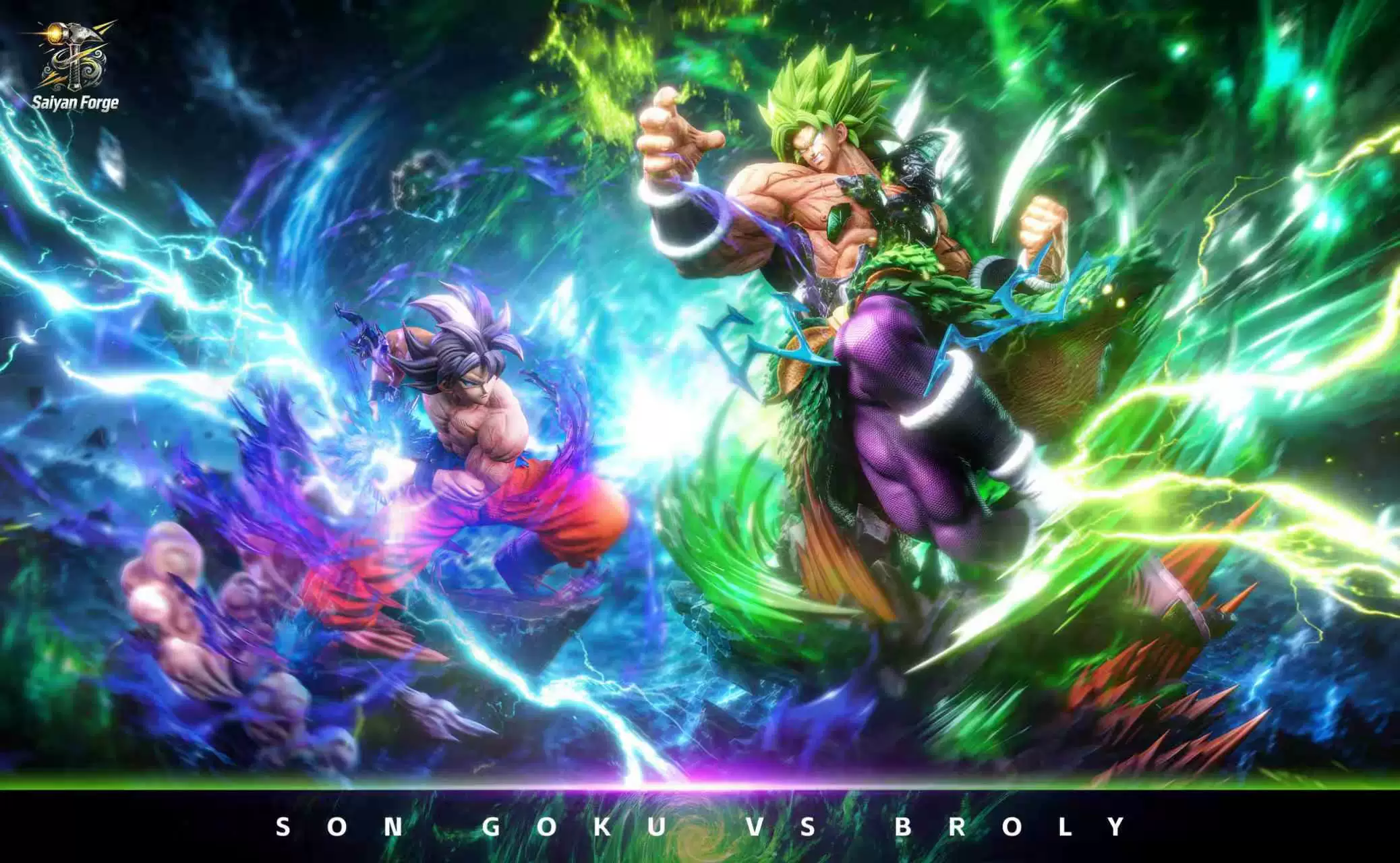 【Pre-sale】1/6 Scale Broli VS Son Goku-Dragon Ball-Saiyan Forge Studio