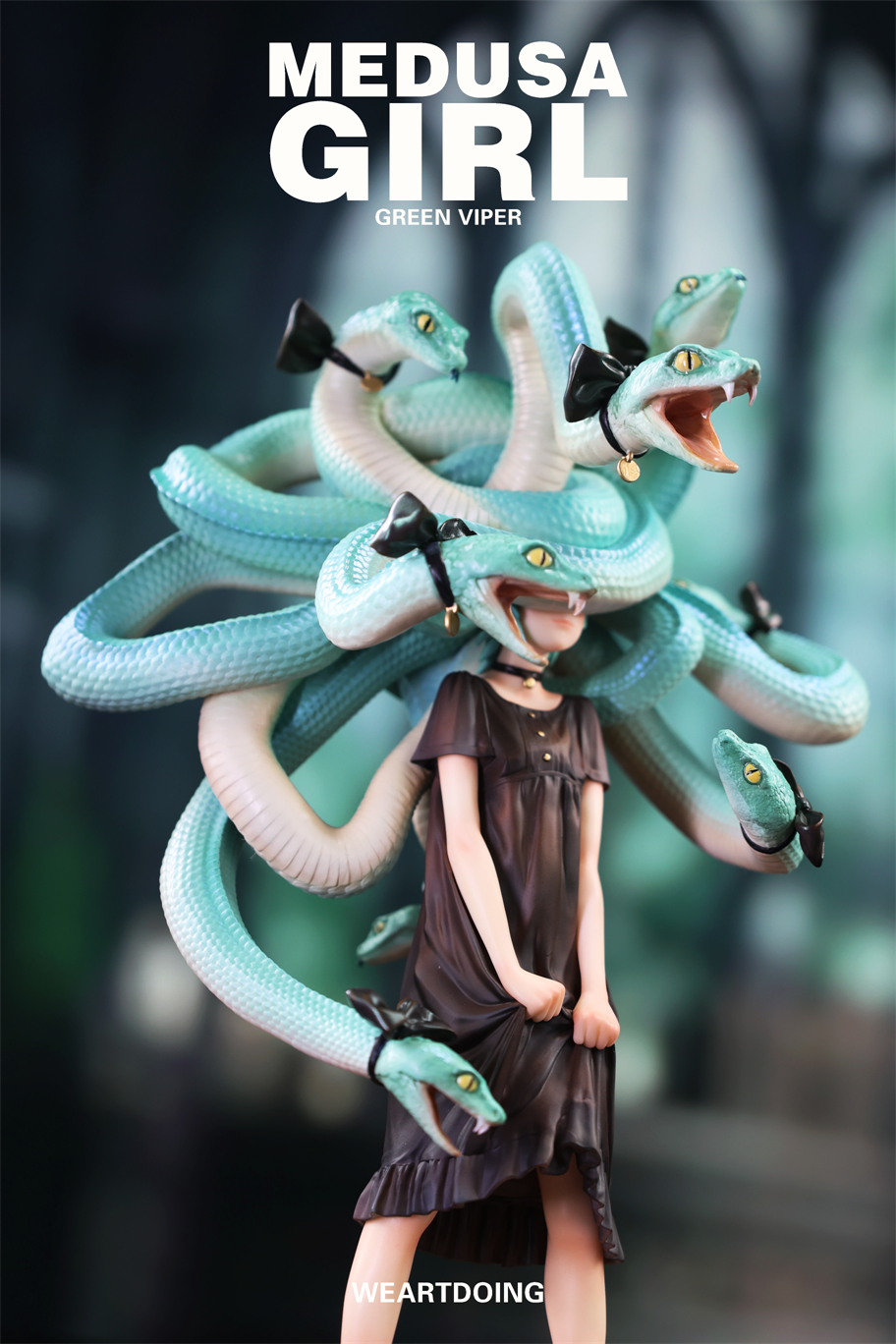 【Pre-sale】Medusa Girl-Green Viper and Crimson Viper-WeArtDoing Studio