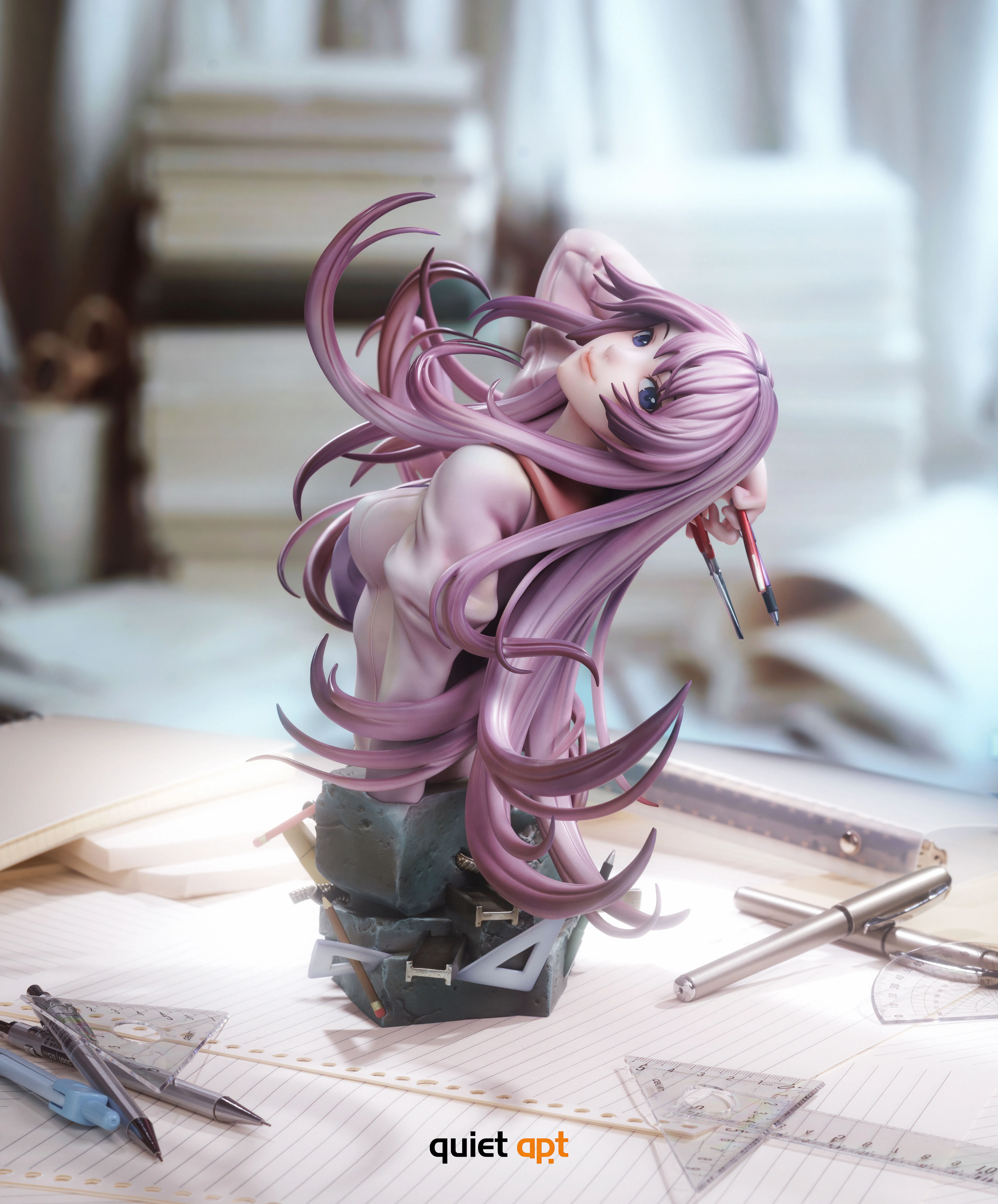 【Pre-sale】1/4 Scale Bust of Senjougahara Hitagi-QuietArt Studio