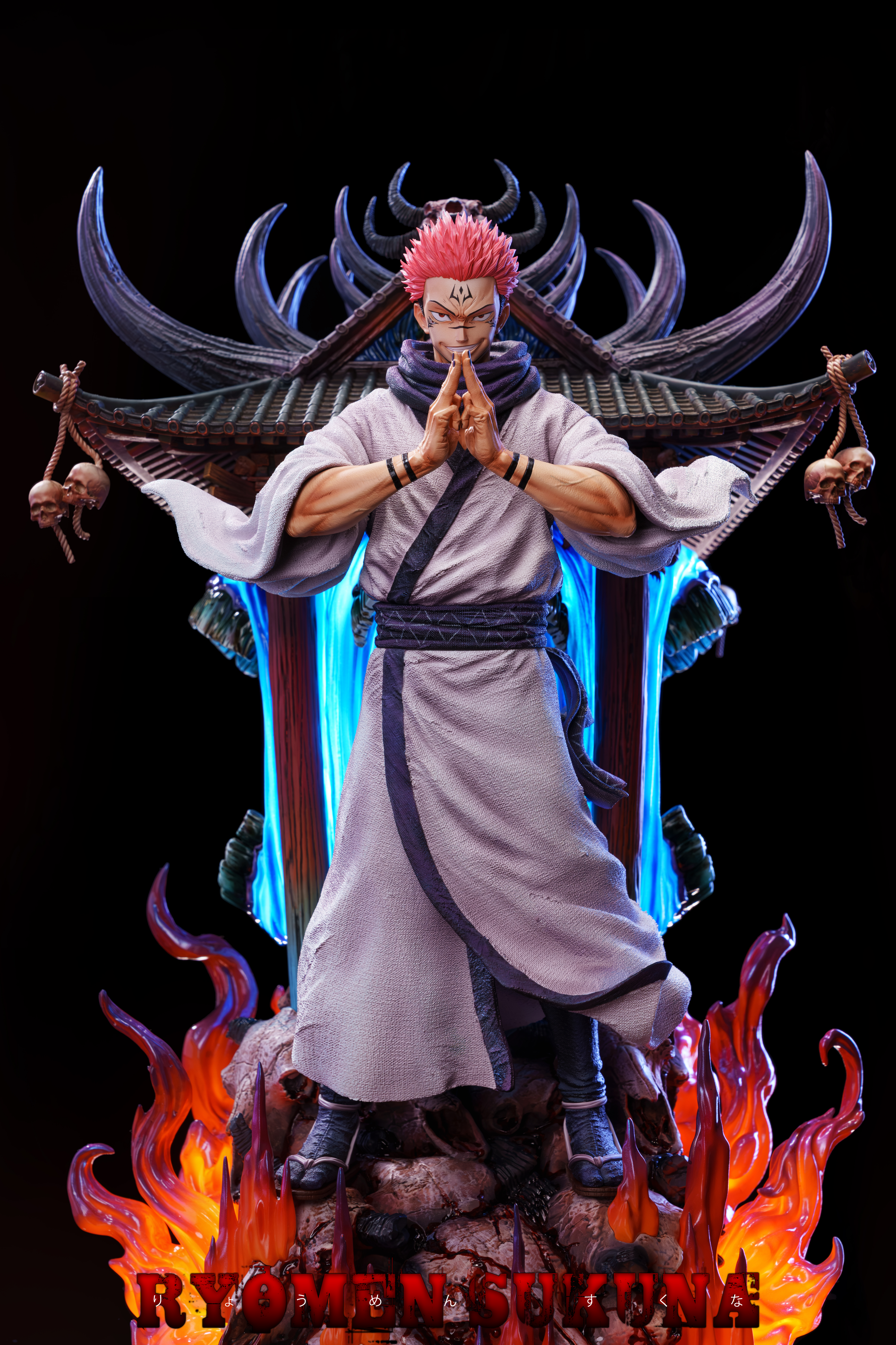 【Pre-sale】1/6 Scale Pink Hair Ryomen Sukuna with Evil Smile-Jujutsu Kaisen-Real World Studio