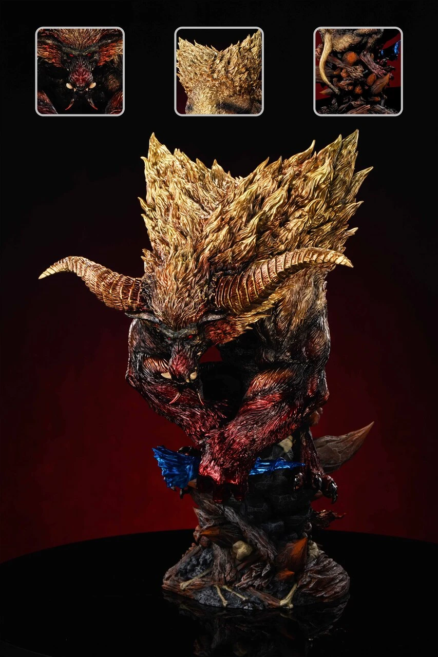 【Pre-sale】1/10 Scale Furious Rajang with LED-Monster Hunter-SWORD and WING Studio