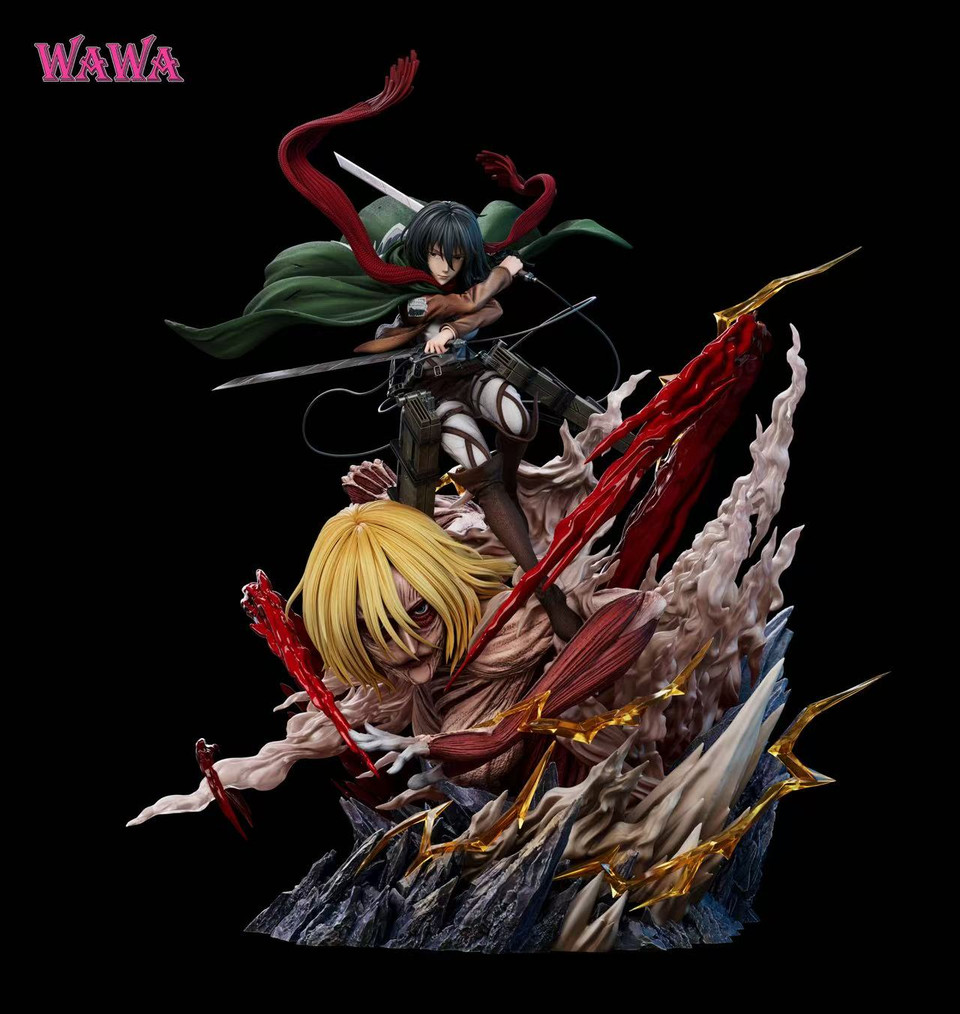 【Pre-sale】Mikasa Ackerman and Female Titan-WAWA Studio