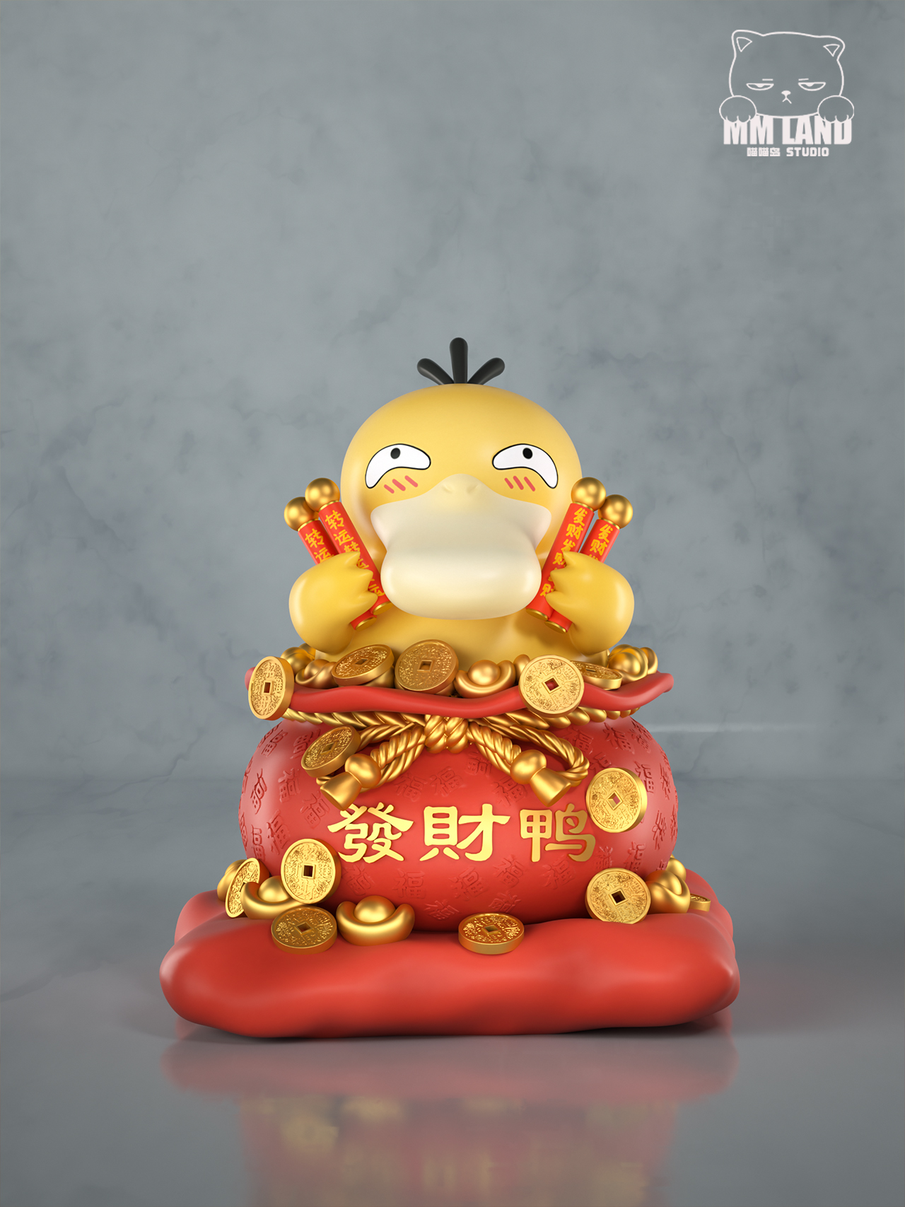 【Pre-sale】Wealthy Psyduck-Pokemon-MMLAND Studio