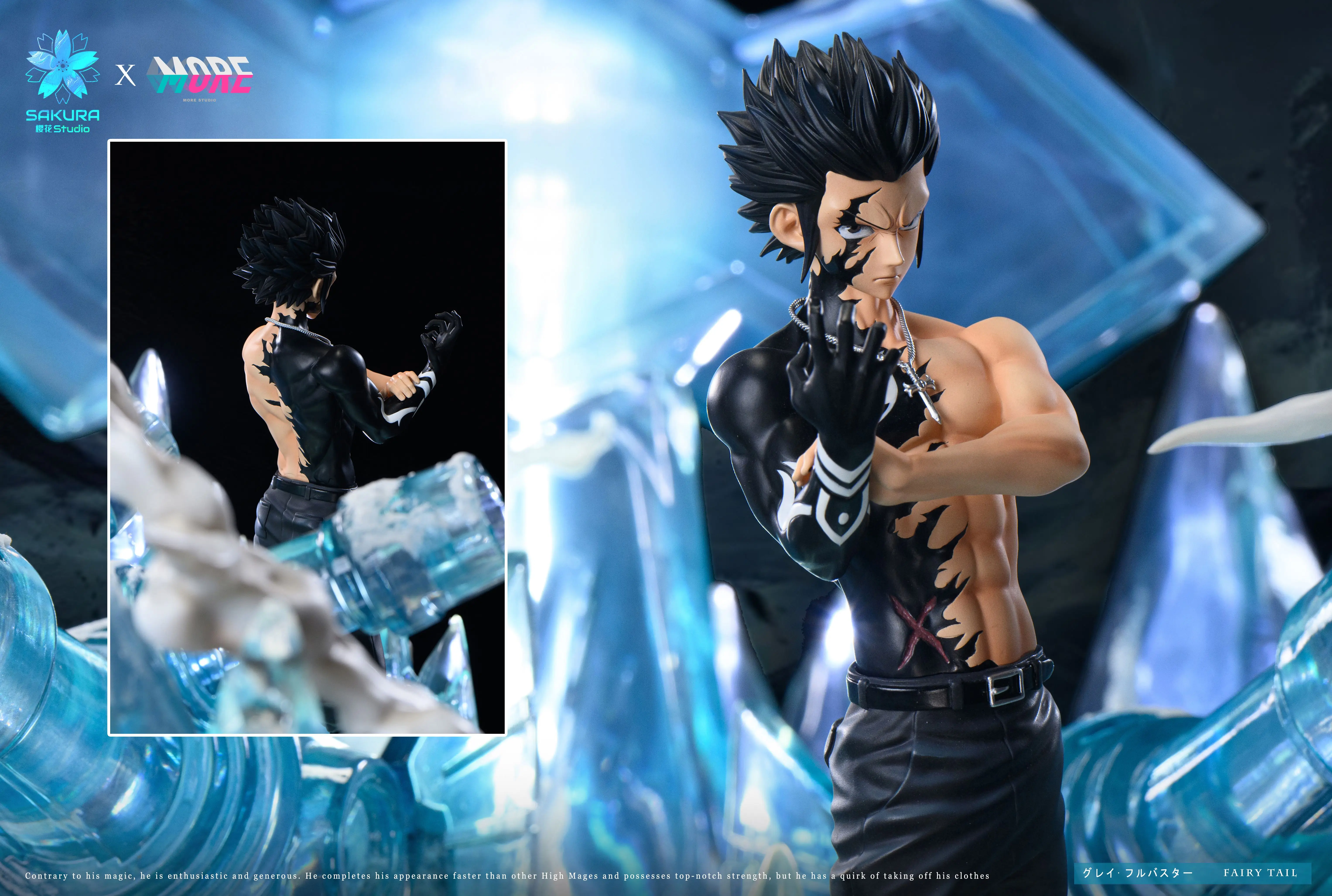 【Pre-sale】1/6 Scale Gray Fullbuster with LED-FAIRY TAIL-Sakura Studio × More Studio