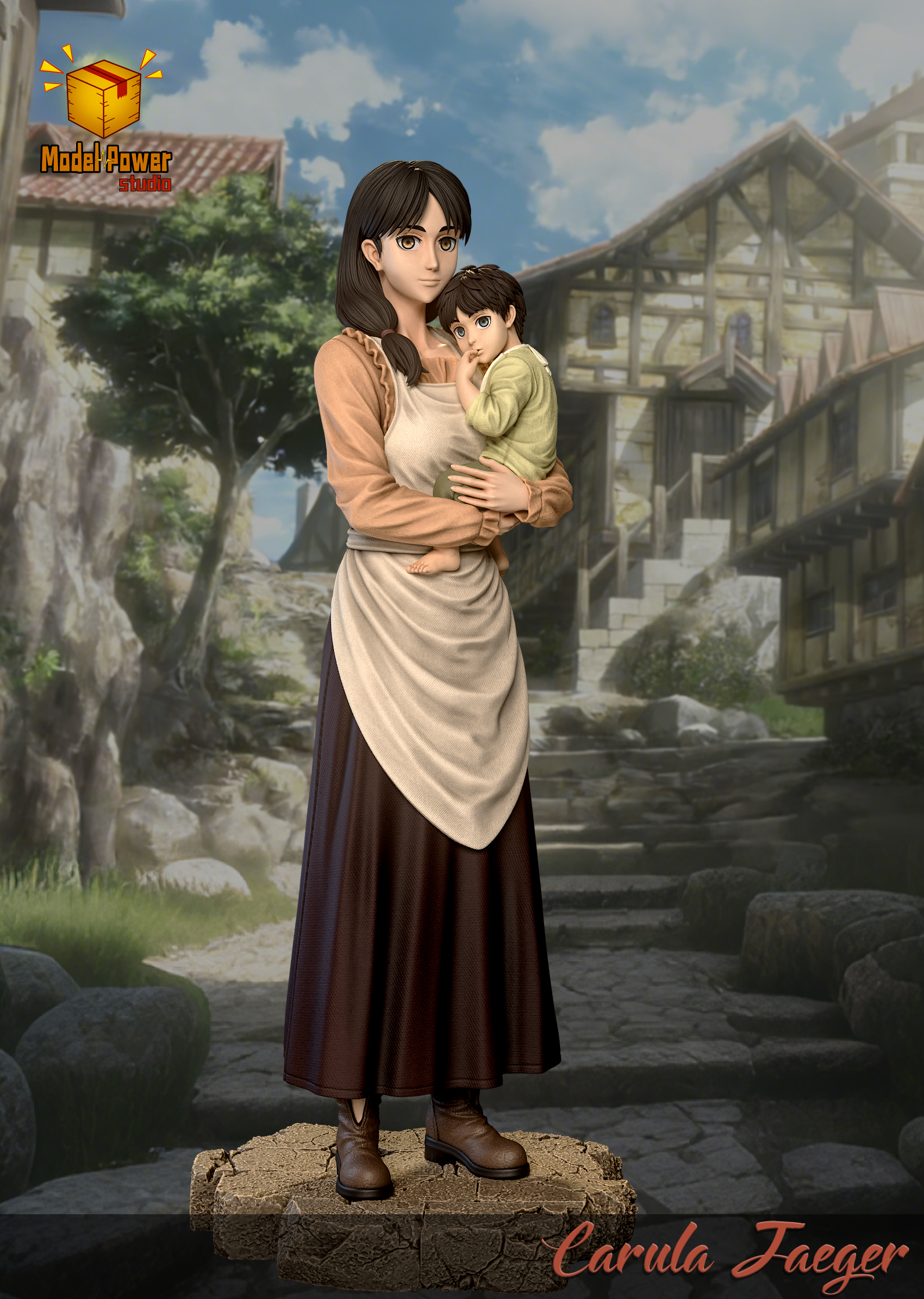 【Pre-sale】Carla Jeager and Eren Jeager-Model Power Studio