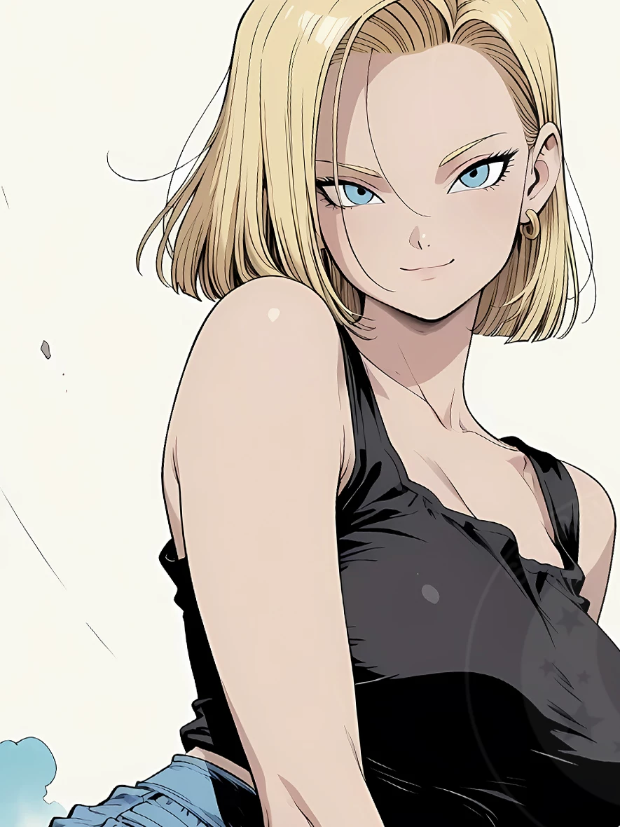 【Pre-sale】Decorative Painting of Squatting Android 18-Dragon Ball-XingKong Studio