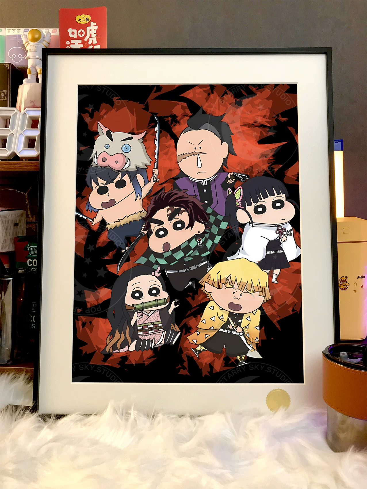 【Pre-sale】Decorative Painting of Crayon Shin-chan COS Demon Slayer-Crayon Shin-chan-XingKong Studio