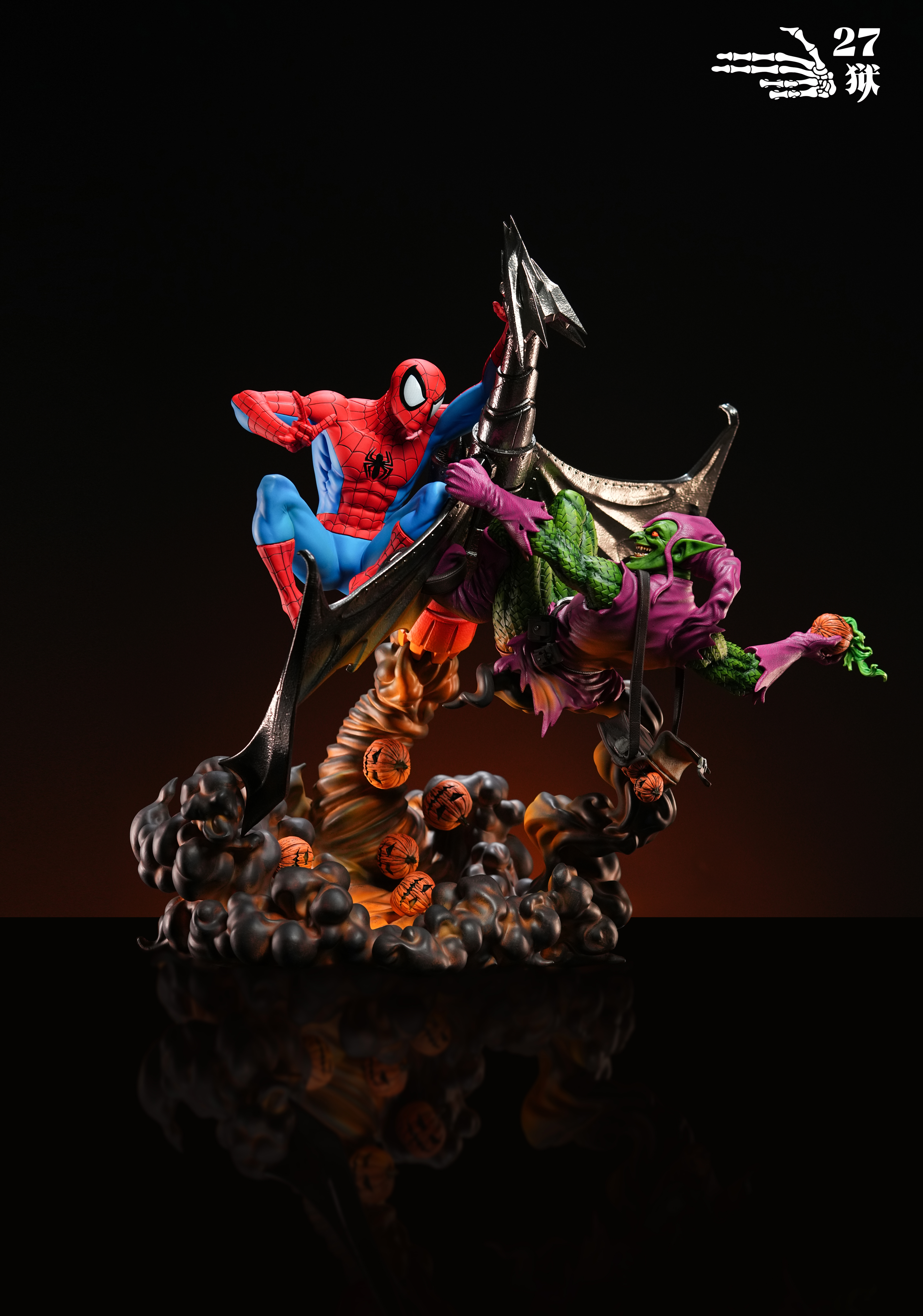 【Pre-sale】1/4 Scale Spiderman VS Green Goblin Diorama-27abyss Studio