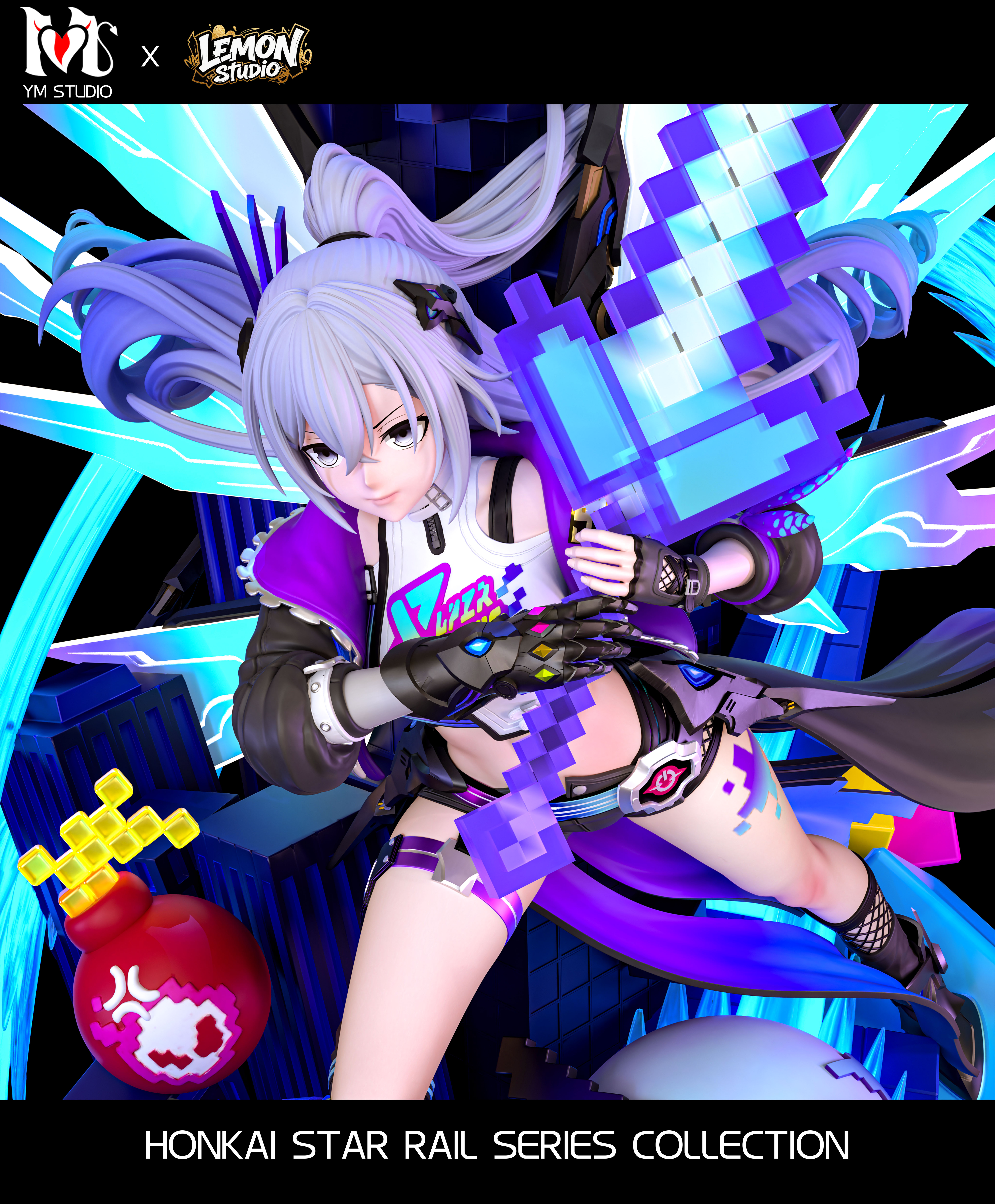 【Pre-sale】1/4 Scale Silver Wolf-Honkai: Star Rail-YM Studio x Lemon Studio