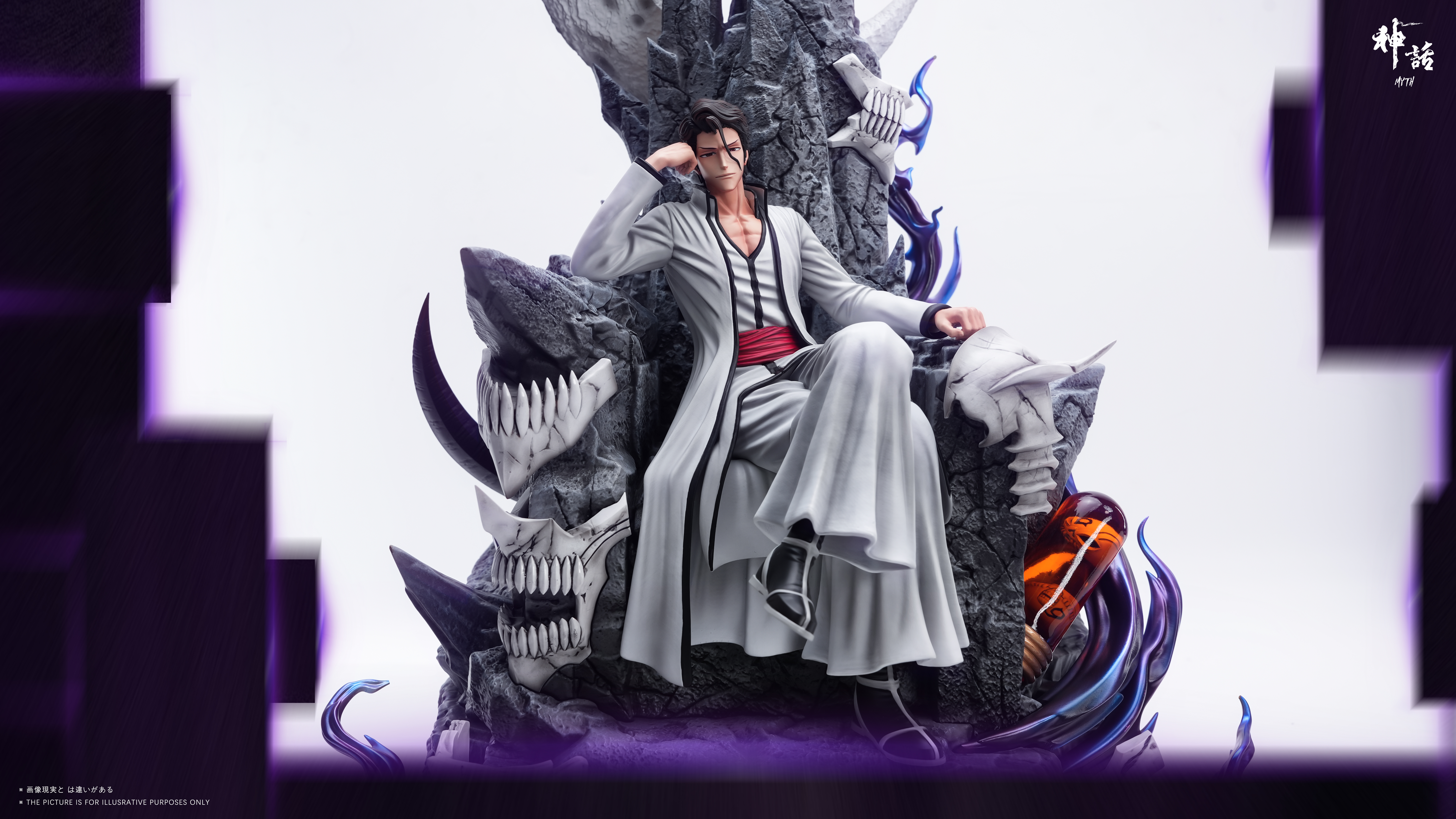 【Pre-sale】1/6 Scale Throne Sosuke Aizen with LED-Myth Studio