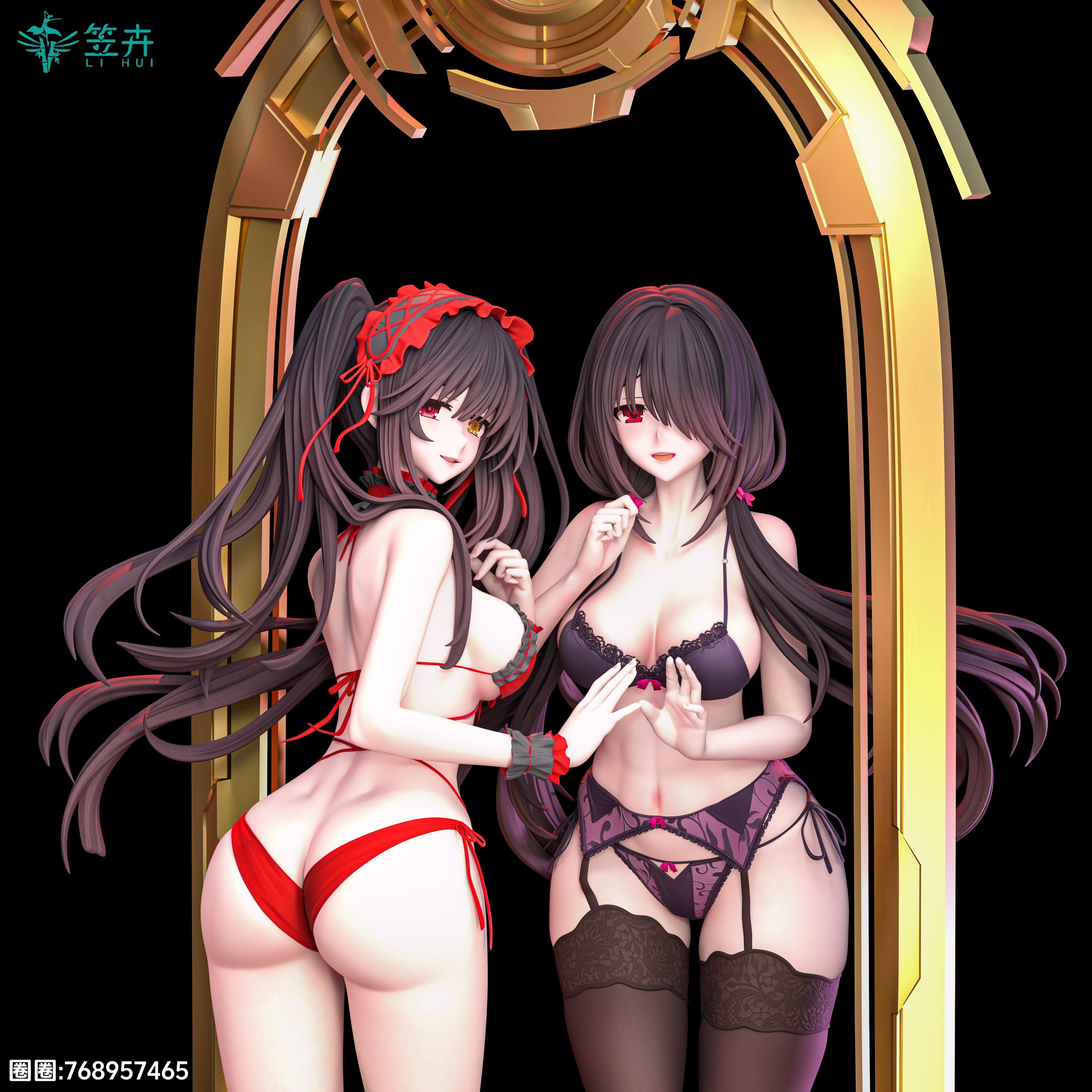 【Pre-sale】1/6 Scale Tokisaki Kurumi-DATE A LIVE-Li Hui Studio