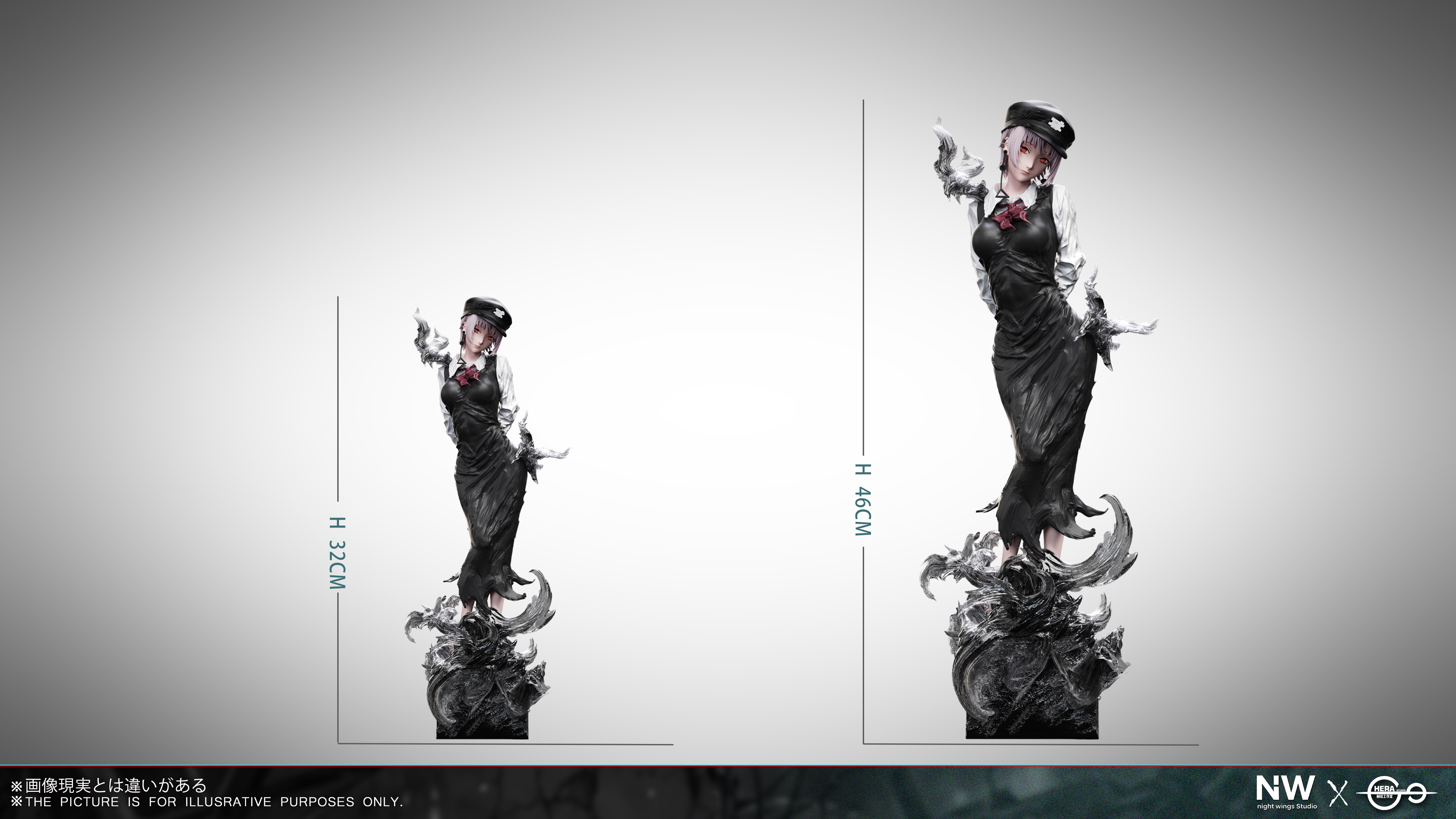 【Pre-sale】1/6 and 1/4 Scale Death Devil Kiga-Chainsaw Man-Night Wing  Studio × HeRa