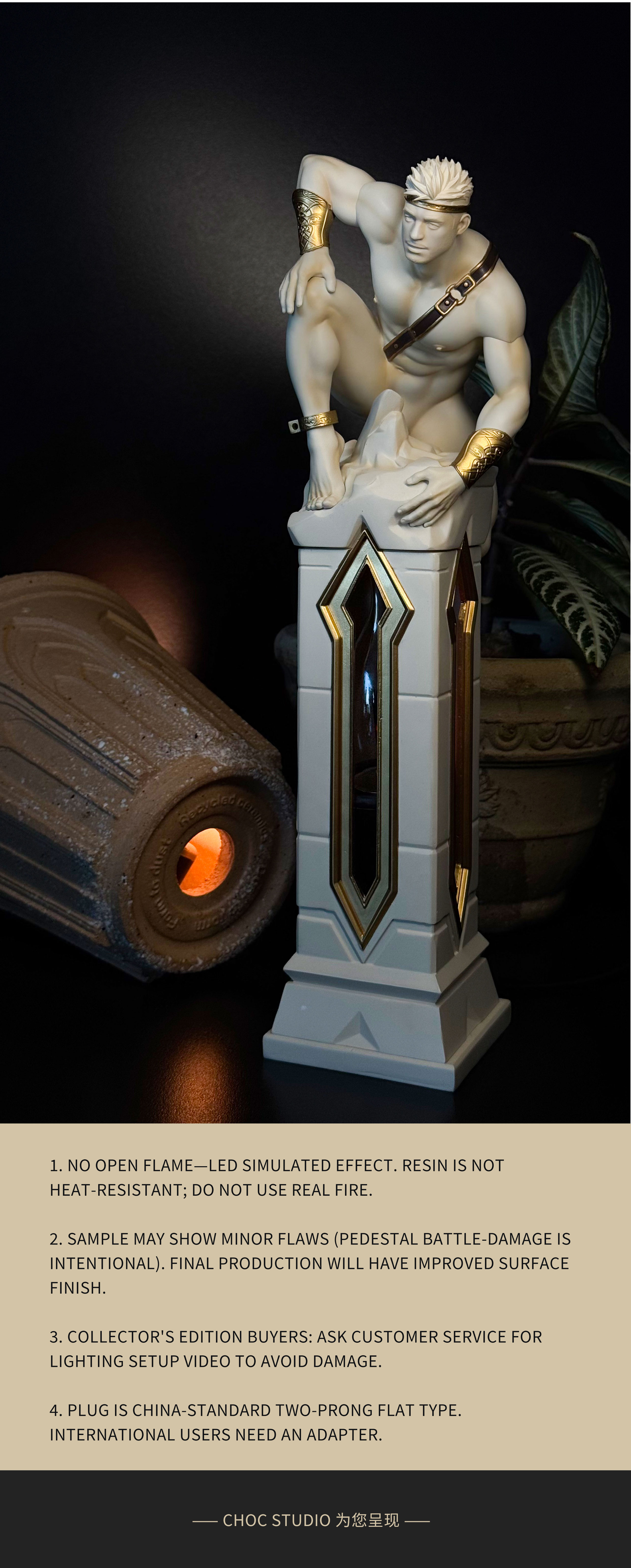 【Pre-sale】NO.9 Prometheus Steals Fire Flame Atmosphere Lamp-CHOC studio