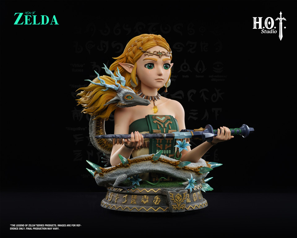 【Pre-sale】1/2 and 1/1 Scale Bust of Princess Zelda with LED-The Legend of Zelda-HOT Studio Studio