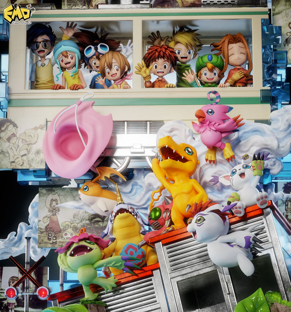 【Pre-sale】The First Generation of Digimon with LED-Digimon Adventure-EMO Studio