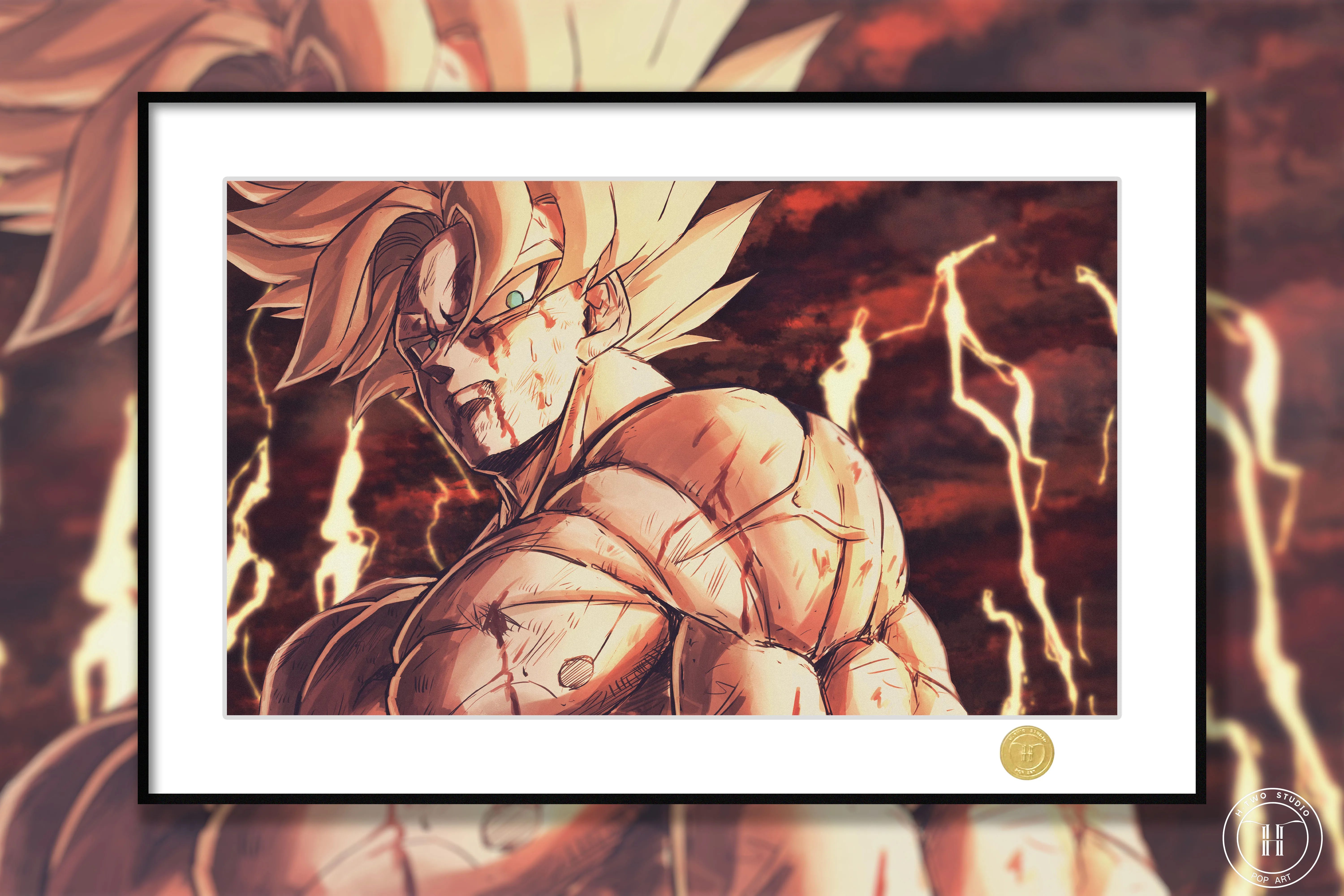 【Pre-sale】Decorative Painting of Injured Goku-H2 Studio