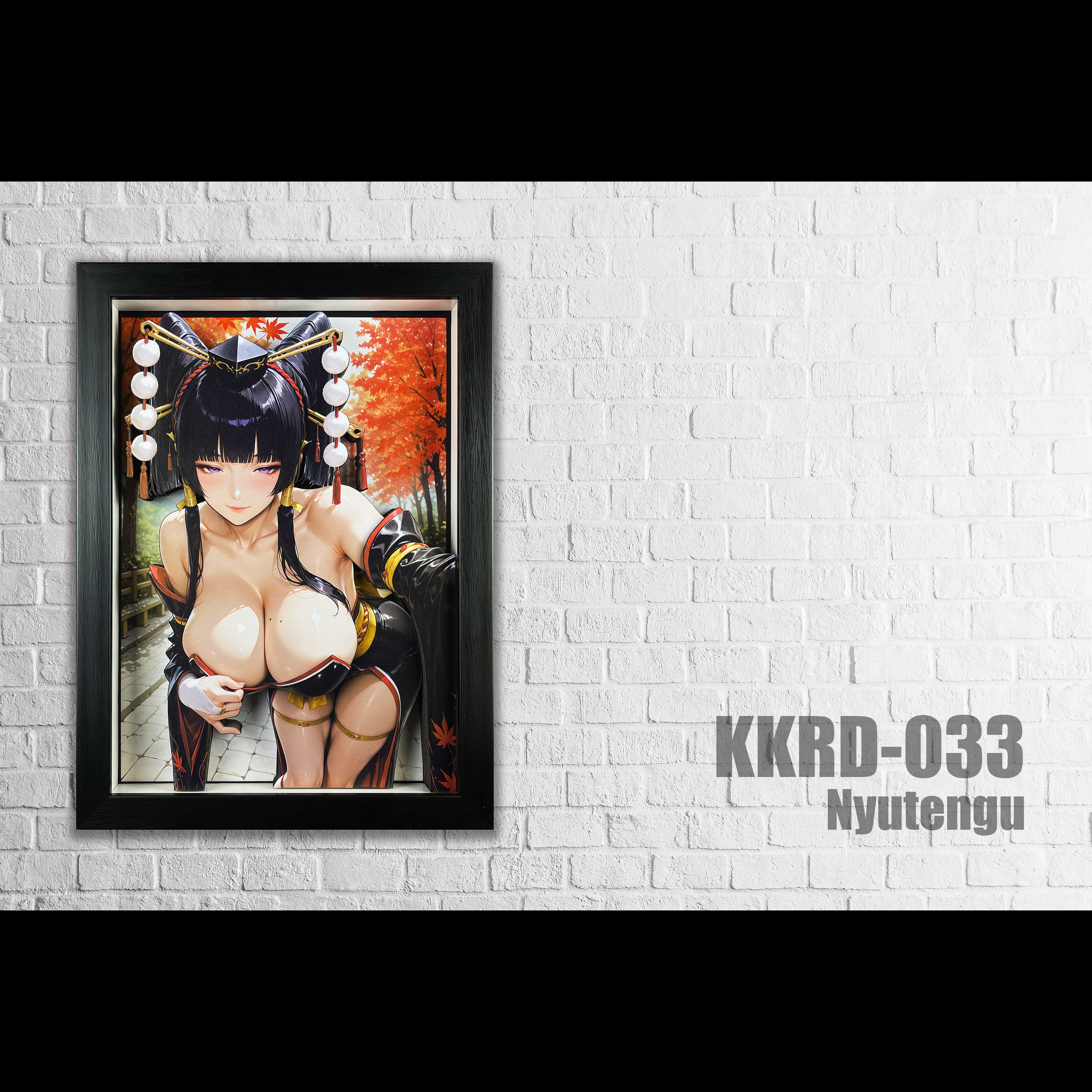 【Pre-sale】Decorative Painting of Nyutengu-Dead or Alive 5-Black and White Studio
